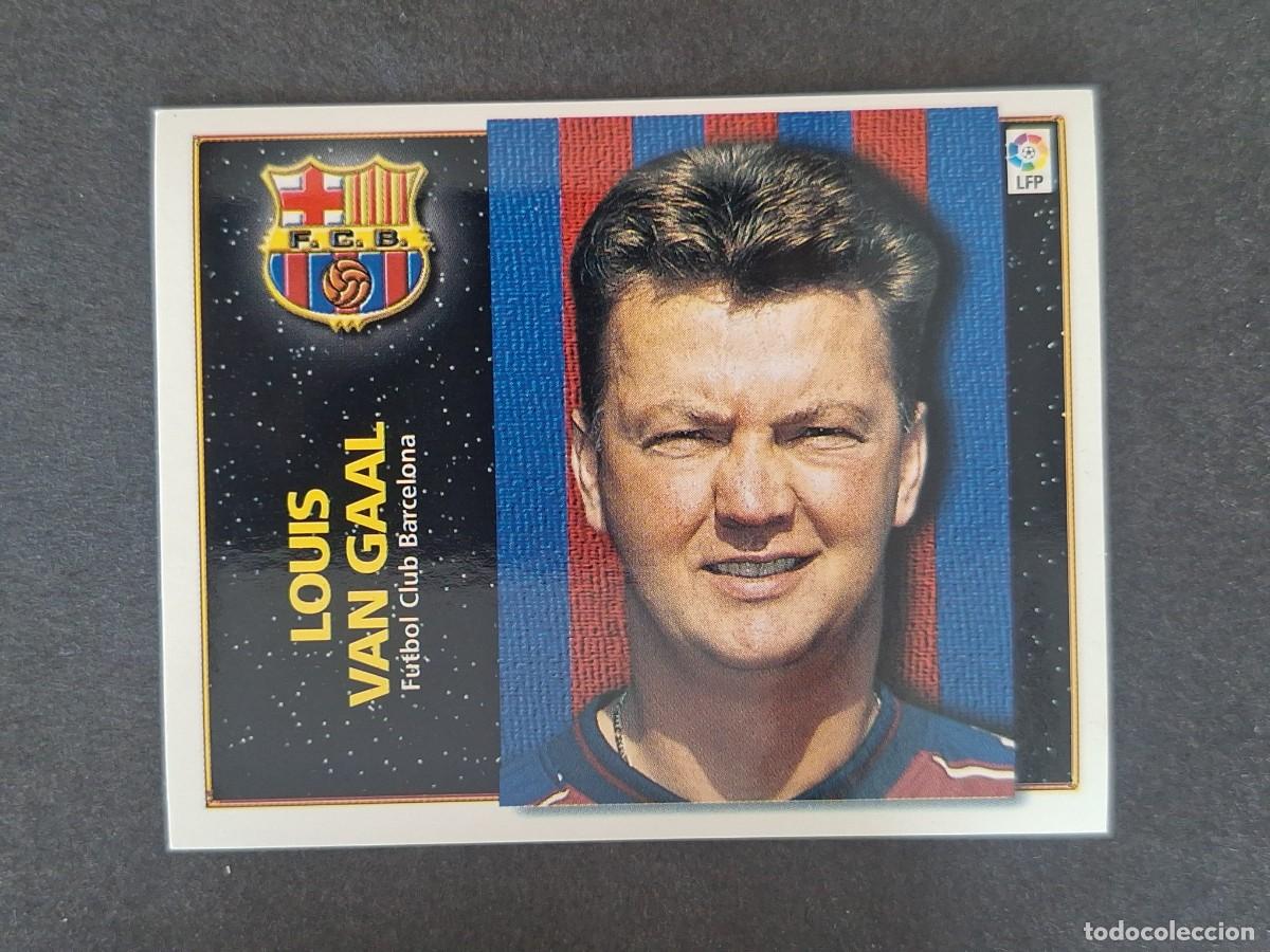 Fu&szlig;ball-Sticker: LOUIS VAN GAAL ENTRENADOR F. C. BARCELONA LIGA ESTE 1998 1999 98 99 NUNCA PEGADO SIN PEGAR