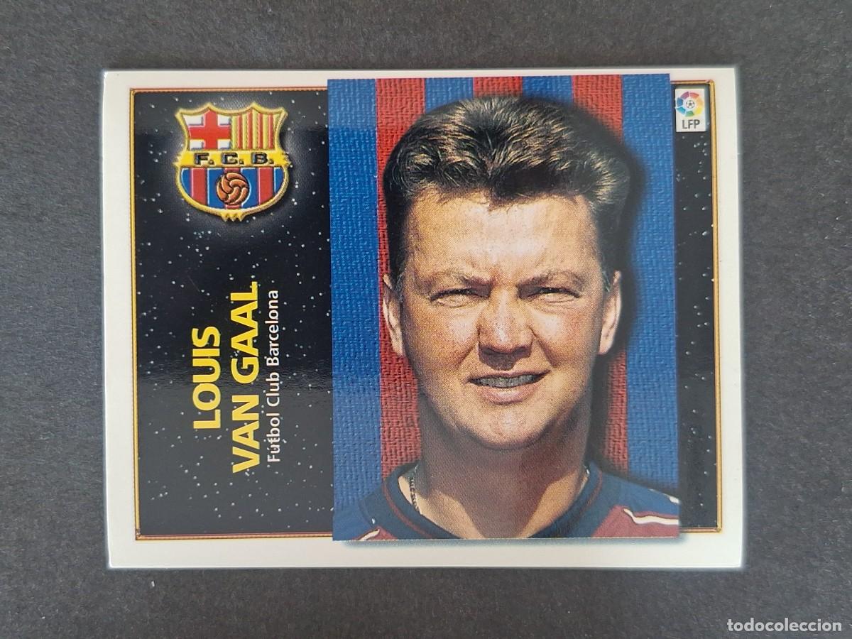 Fu&szlig;ball-Sticker: LOUIS VAN GAAL ENTRENADOR F. C. BARCELONA LIGA ESTE 1998 1999 98 99 NUNCA PEGADO SIN PEGAR