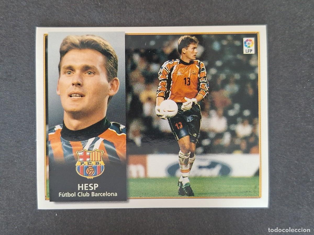 Fu&szlig;ball-Sticker: HESP F. C. BARCELONA LIGA ESTE 1998 1999 98 99 NUNCA PEGADO SIN PEGAR