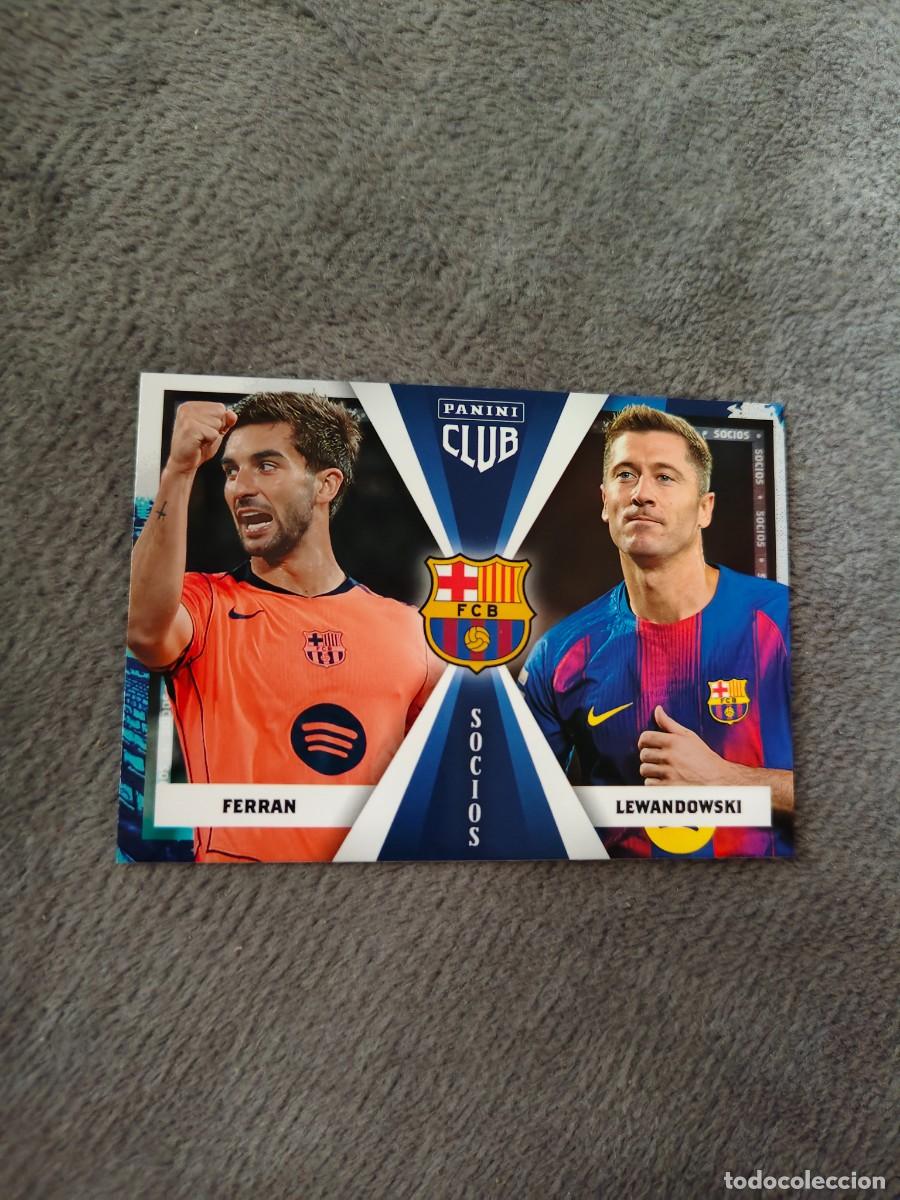 Football Stickers: 49 PANINI CLUB BARCELONA 25 26 FERRAN / LEWANDOWSKI SOCIOS 2025 2026