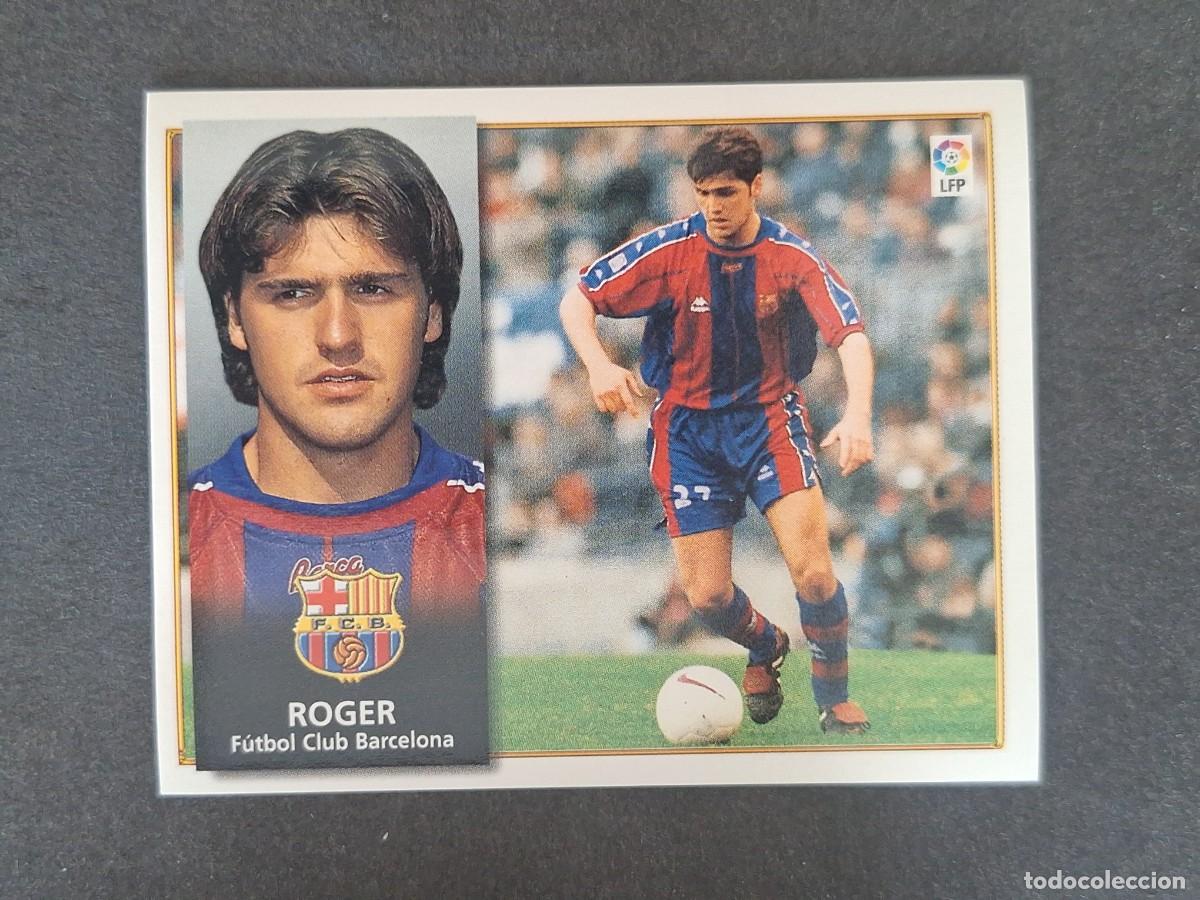Cartes &agrave; collectionner de Football: ROGER F. C. BARCELONA LIGA ESTE 1998 1999 98 99 NUNCA PEGADO SIN PEGAR