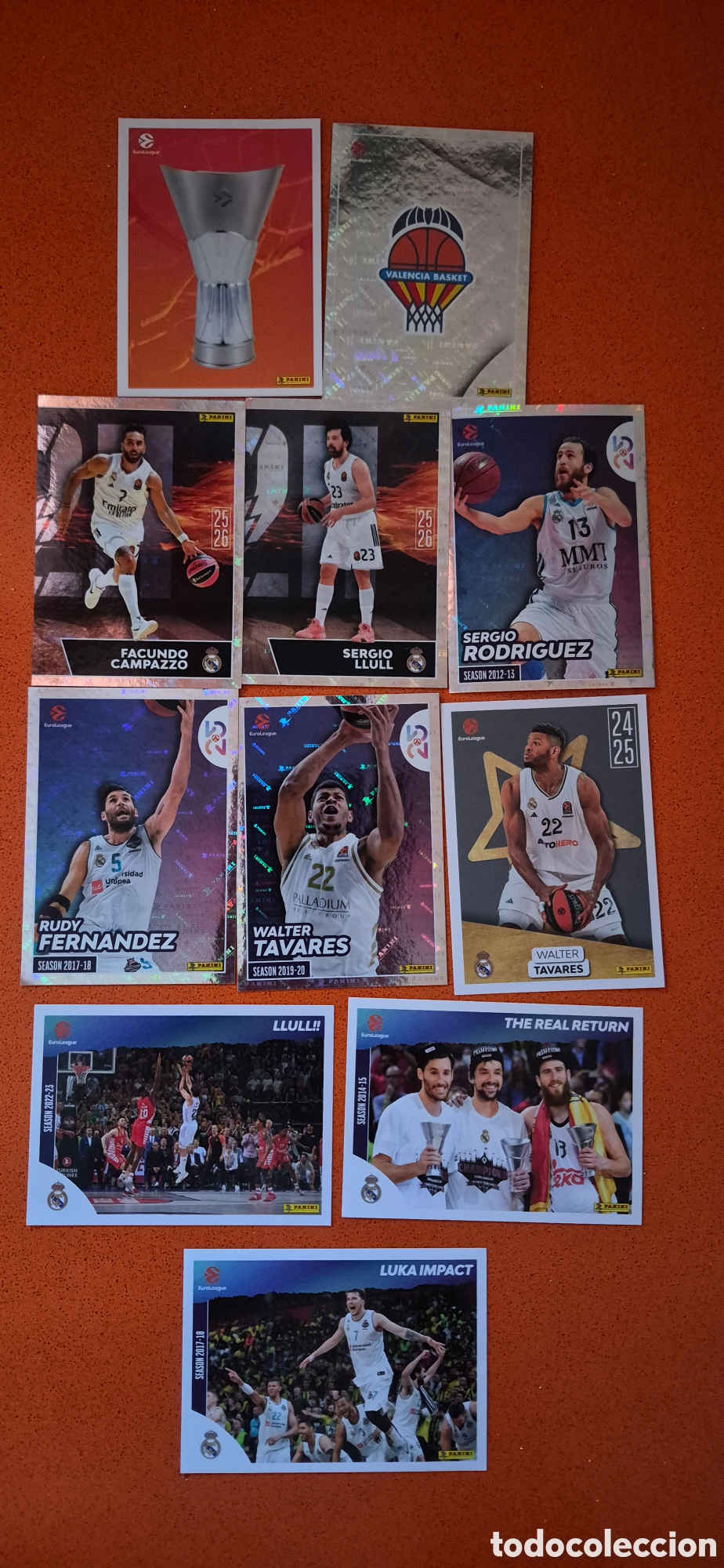 Cromos de f&uacute;tbol: CROMOS REAL MADRID BALONCESTO T.25 26