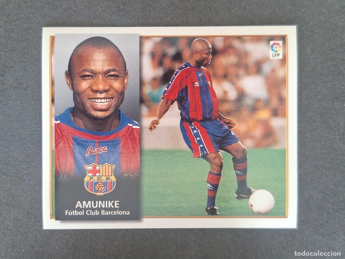 Cartes &agrave; collectionner de Football: AMUNIKE F. C. BARCELONA LIGA ESTE 1998 1999 98 99 NUNCA PEGADO SIN PEGAR