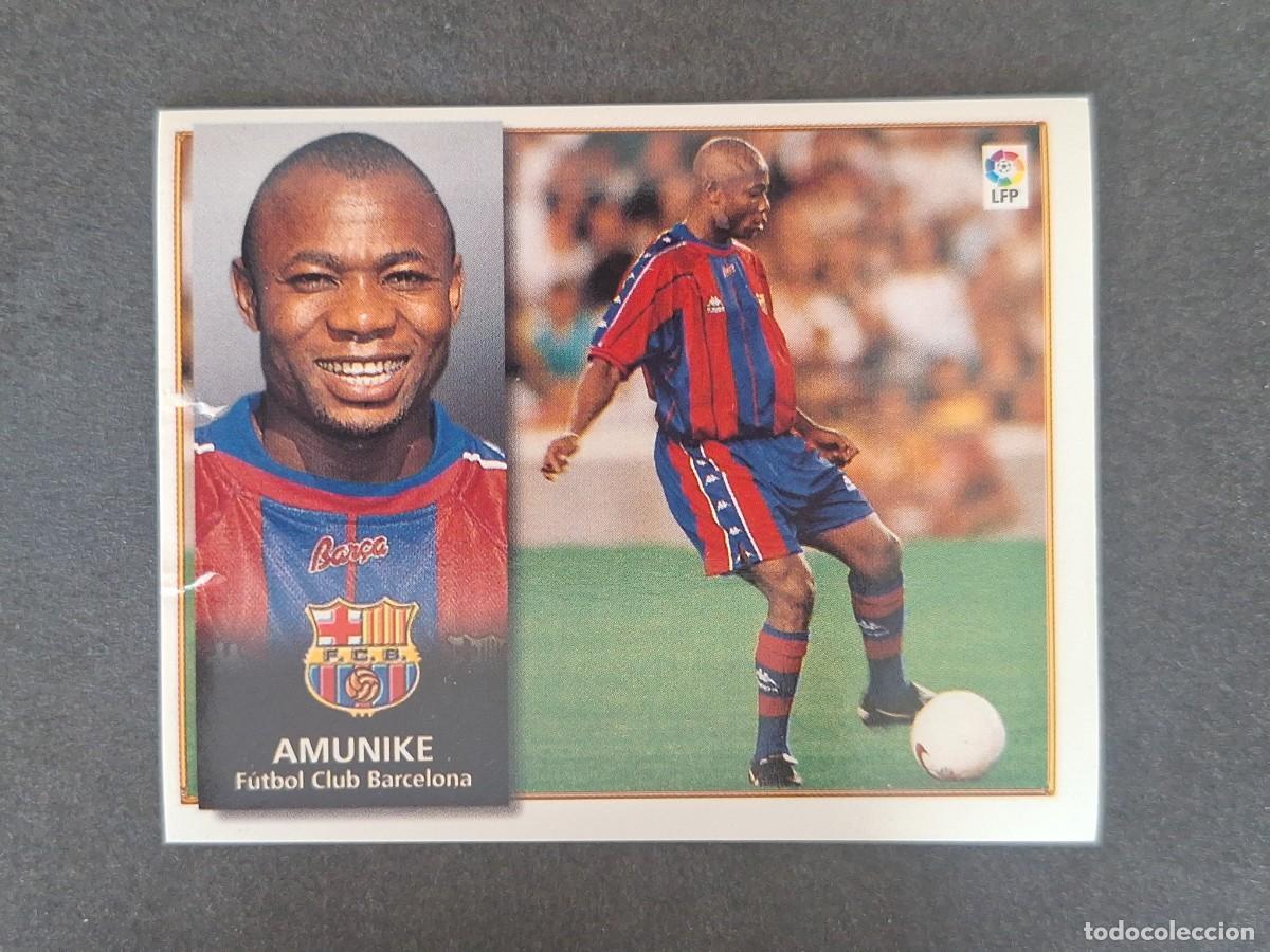 Cartes &agrave; collectionner de Football: AMUNIKE F. C. BARCELONA LIGA ESTE 1998 1999 98 99 NUNCA PEGADO SIN PEGAR