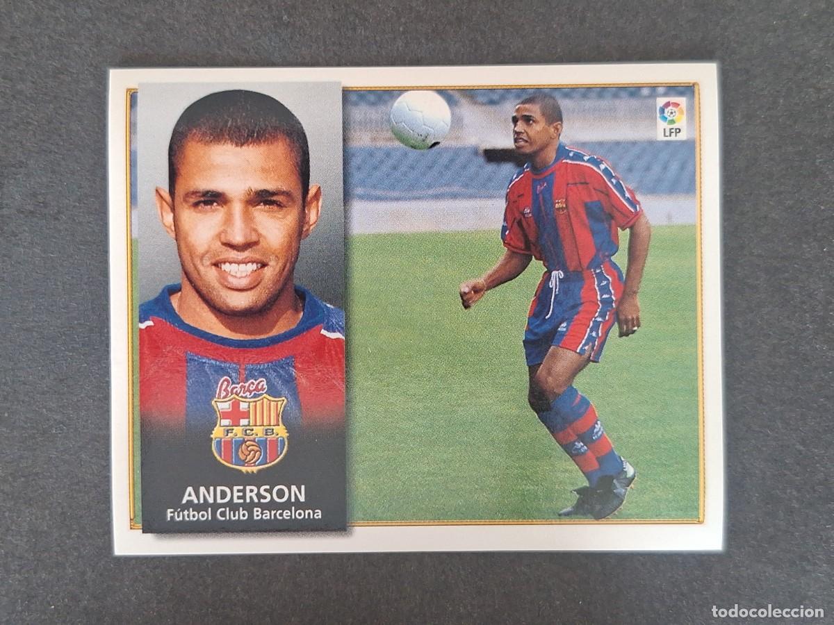 Fu&szlig;ball-Sticker: ANDERSON F. C. BARCELONA LIGA ESTE 1998 1999 98 99 NUNCA PEGADO SIN PEGAR