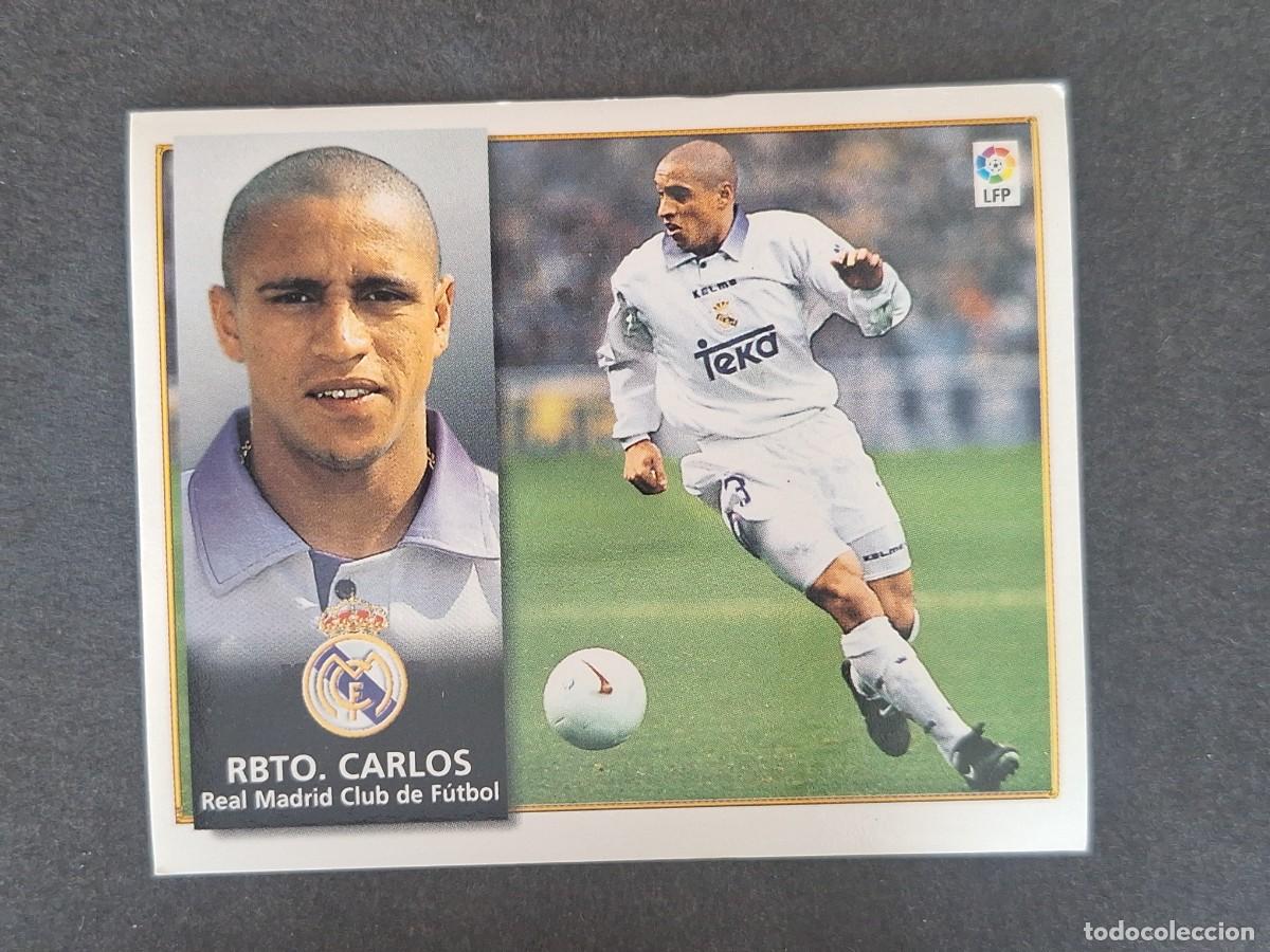 Fu&szlig;ball-Sticker: ROBERTO CARLOS REAL MADRID LIGA ESTE 1998 1999 98 99 NUNCA PEGADO SIN PEGAR