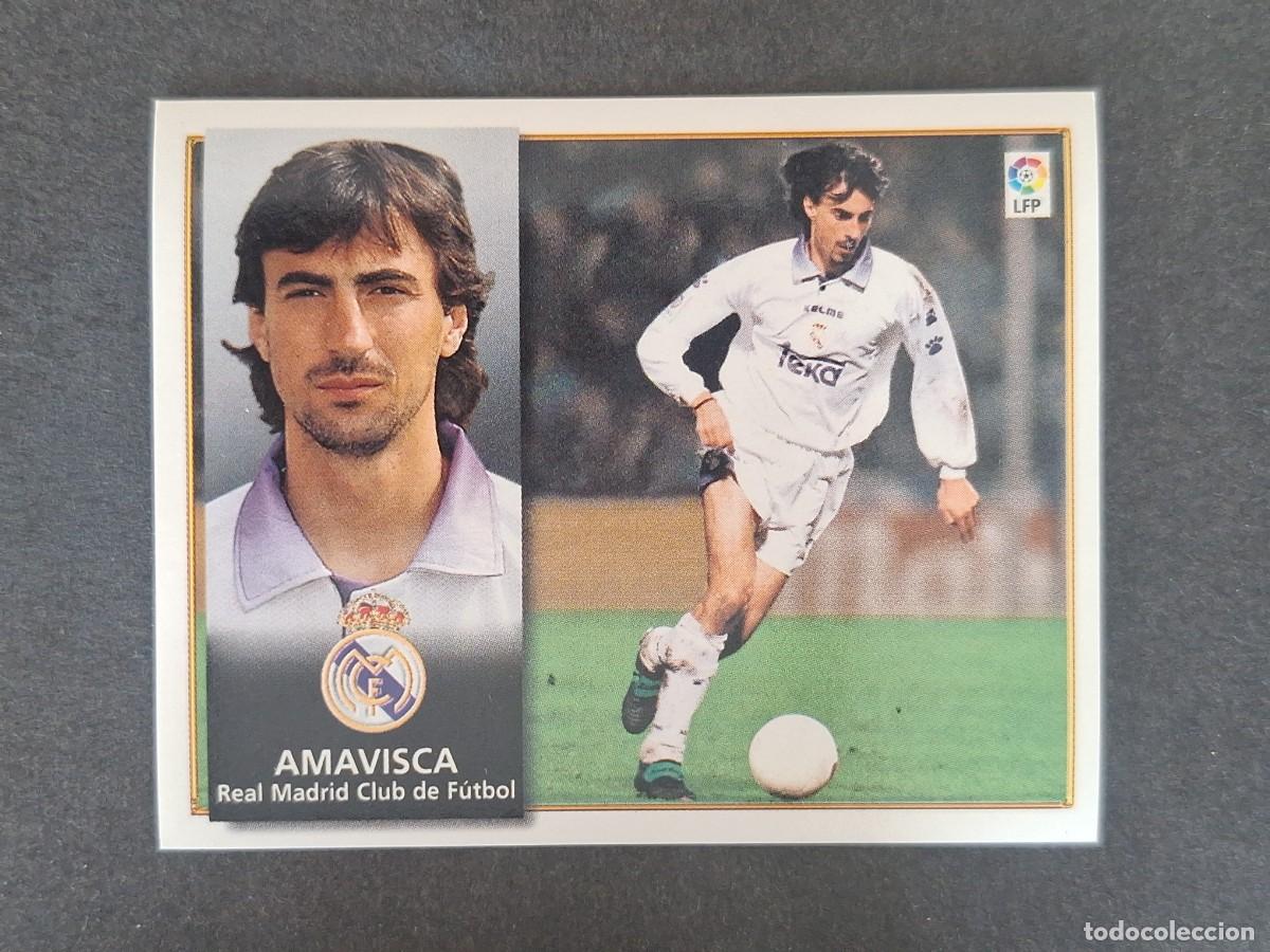 Figurine di Calcio: AMAVISCA REAL MADRID LIGA ESTE 1998 1999 98 99 NUNCA PEGADO SIN PEGAR