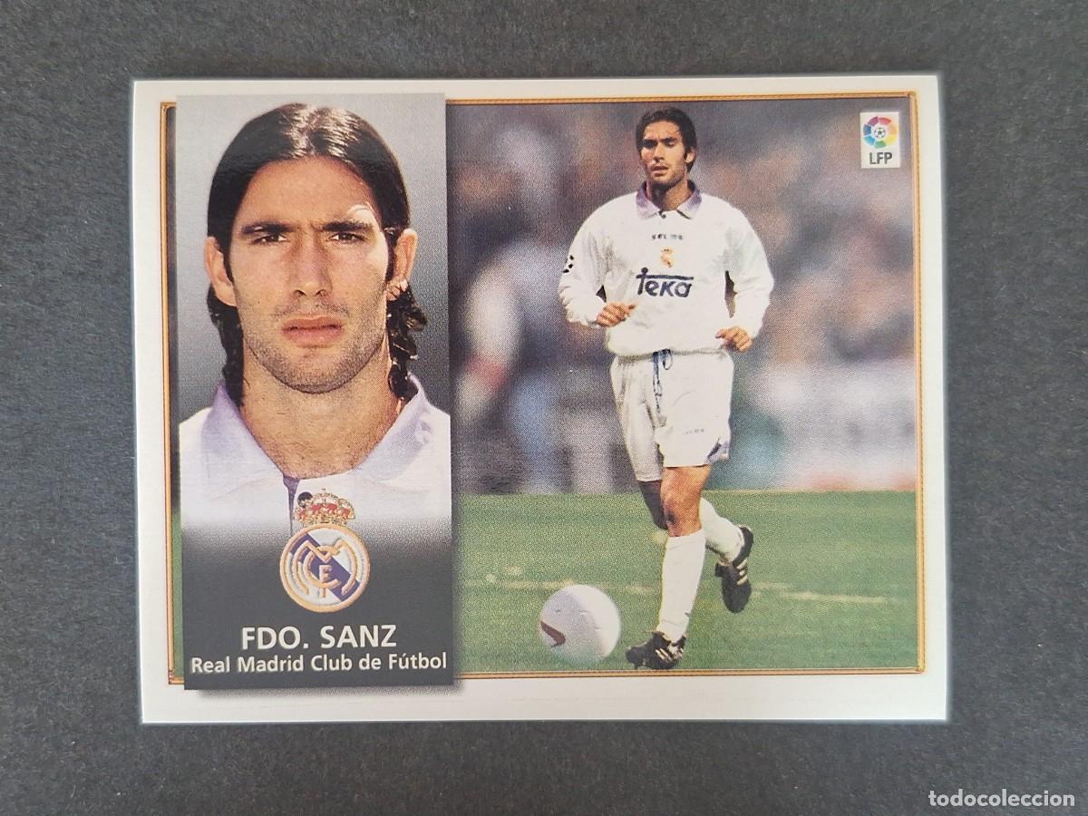 Figurine di Calcio: FERNANDO SANZ REAL MADRID LIGA ESTE 1998 1999 98 99 NUNCA PEGADO SIN PEGAR