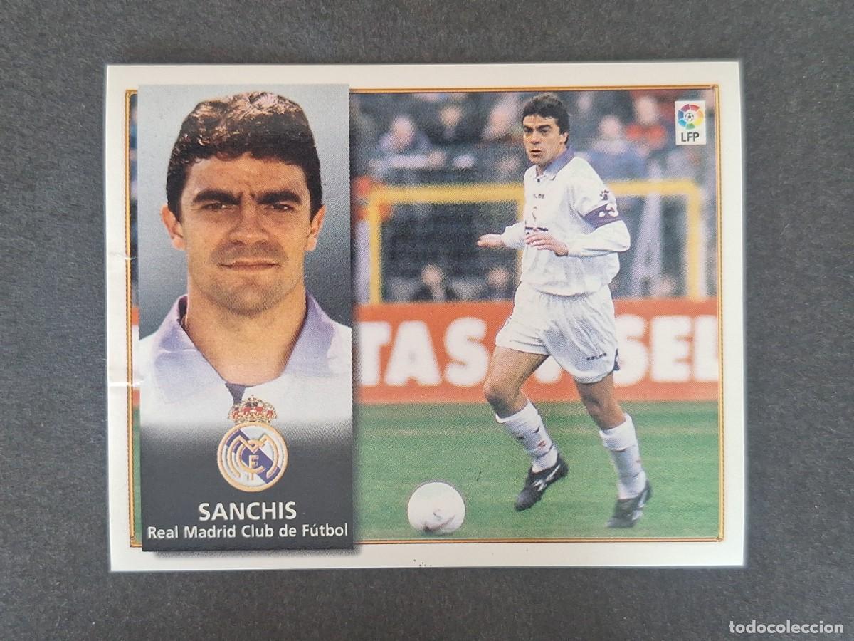 Figurine di Calcio: SANCHIS REAL MADRID LIGA ESTE 1998 1999 98 99 NUNCA PEGADO SIN PEGAR