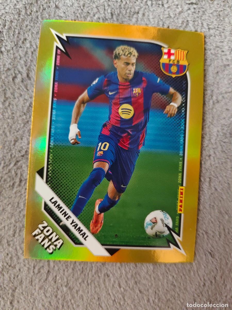 Cromos de f&uacute;tbol: KO41 41 PANINI CLUB BARCELONA 25 26 LAMINE YAMAL ZONA FANS GOLD KROMIX 2025 2026