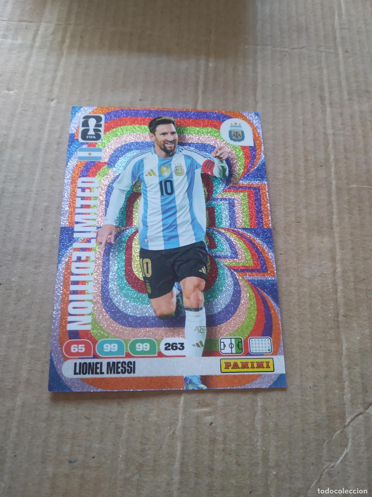 Cromos de f&uacute;tbol: MESSI ARGENTINA EDICION LIMITADA CROMO FUTBOL PANINI ADRENALYN MUNDIAL 2026 WORLD CUP