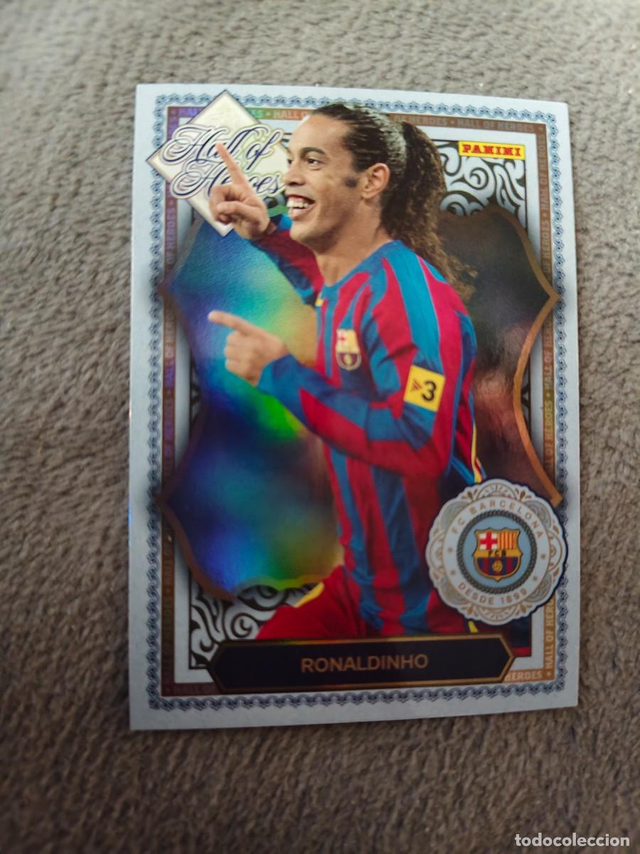 Cromos de f&uacute;tbol: HH5 PANINI CLUB BARCELONA 25 26 RONALDINHO HALL OF H&Eacute;ROES 2025 2026