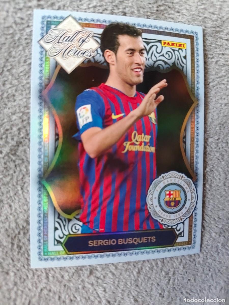 Cromos de f&uacute;tbol: HH7 PANINI CLUB BARCELONA 25 26 SERGIO BUSQUETS HALL OF H&Eacute;ROES 2025 2026
