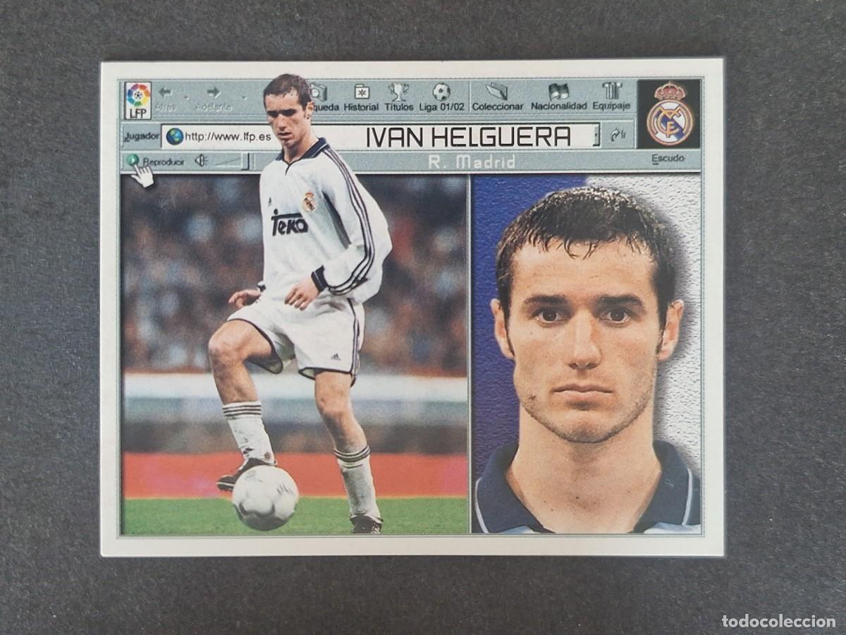 Fu&szlig;ball-Sticker: IVAN HELGUERA REAL MADRID LIGA ESTE 2001 2002 01 02 NUNCA PEGADO SIN PEGAR