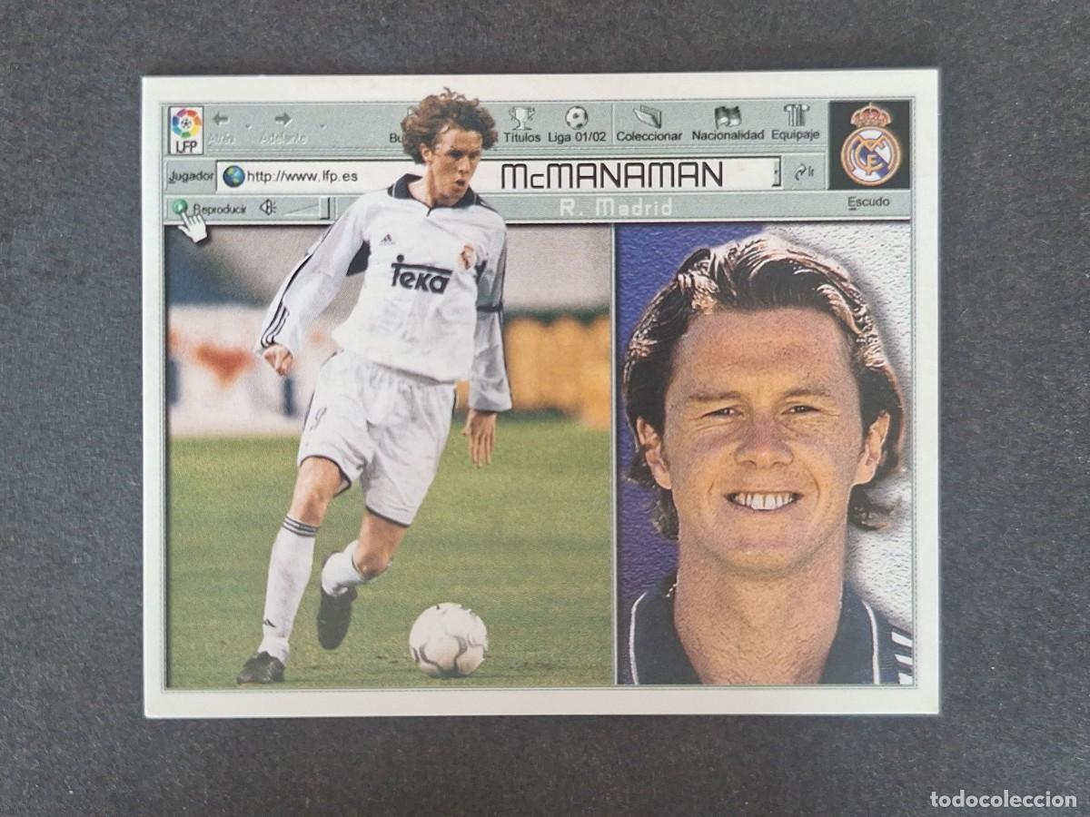 Fu&szlig;ball-Sticker: McMANAMAN REAL MADRID LIGA ESTE 2001 2002 01 02 NUNCA PEGADO SIN PEGAR