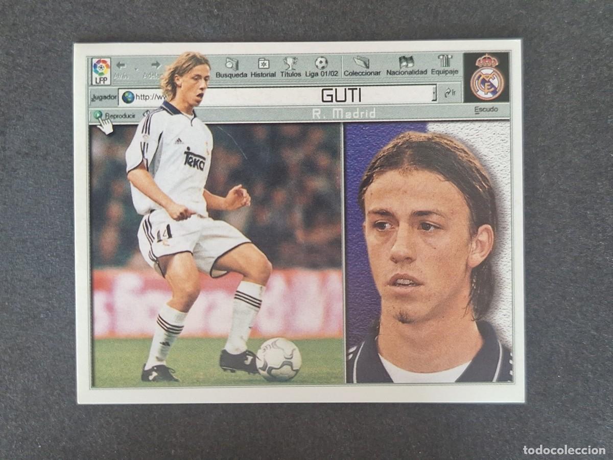 Fu&szlig;ball-Sticker: GUTI REAL MADRID LIGA ESTE 2001 2002 01 02 NUNCA PEGADO SIN PEGAR