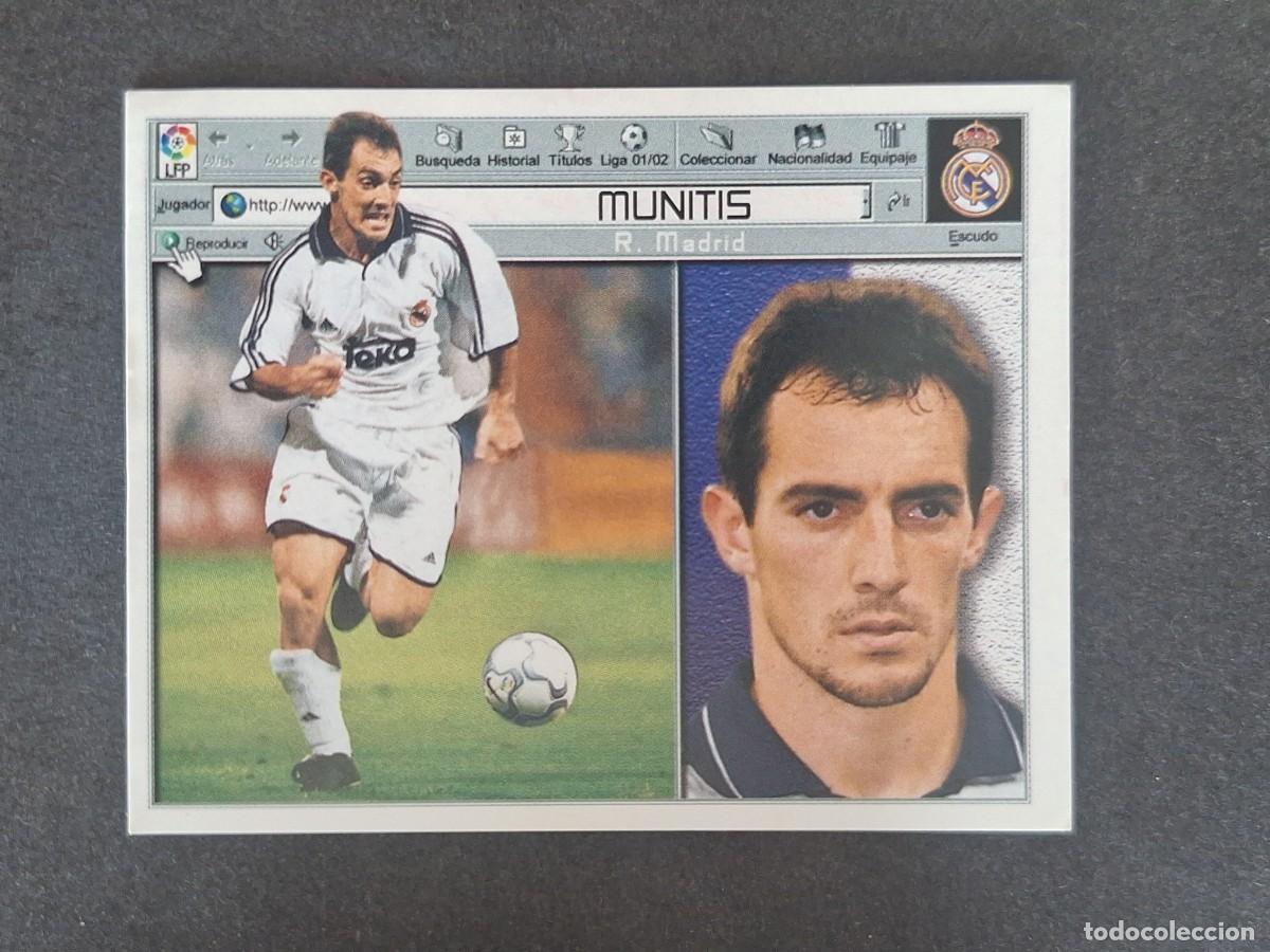 Fu&szlig;ball-Sticker: MUNITIS REAL MADRID LIGA ESTE 2001 2002 01 02 NUNCA PEGADO SIN PEGAR