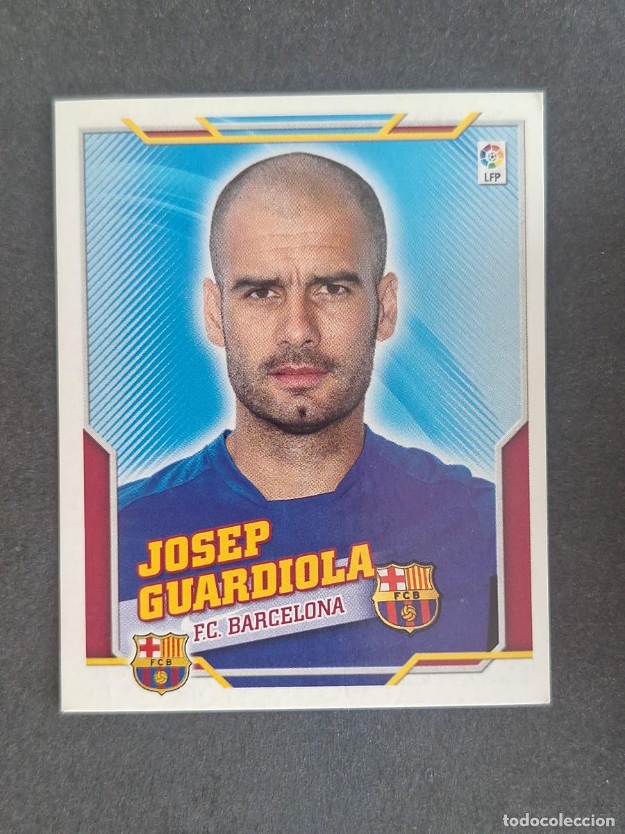 Fu&szlig;ball-Sticker: JOSEP GUARDIOLA ENTRENADOR F. C. BARCELONA LIGA ESTE 2010 2011 10 11 NUNCA PEGADO SIN PEGAR