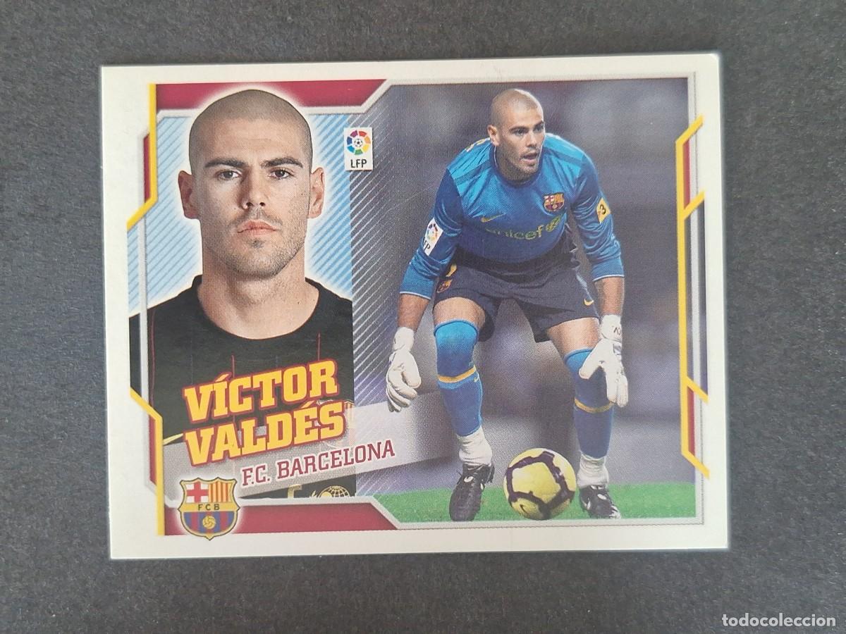 Fu&szlig;ball-Sticker: VICTOR VALDES F. C. BARCELONA LIGA ESTE 2010 2011 10 11 NUNCA PEGADO SIN PEGAR