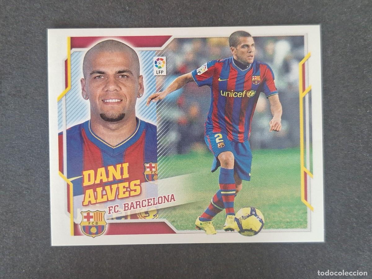 Fu&szlig;ball-Sticker: DANI ALVES F. C. BARCELONA LIGA ESTE 2010 2011 10 11 NUNCA PEGADO SIN PEGAR