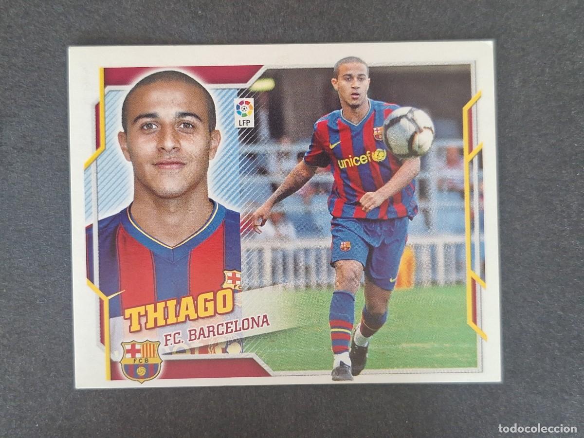Figurine di Calcio: THIAGO F. C. BARCELONA LIGA ESTE 2010 2011 10 11 NUNCA PEGADO SIN PEGAR