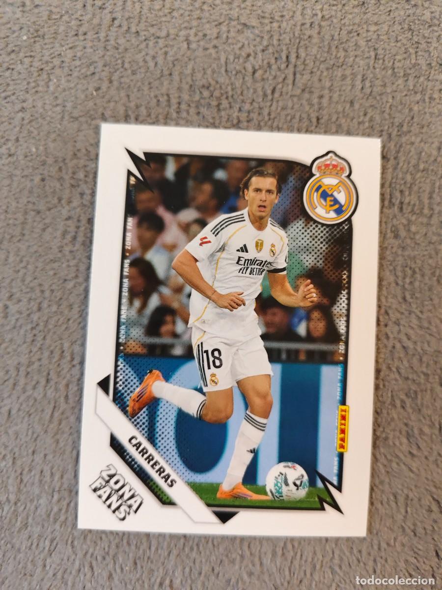 Cromos de f&uacute;tbol: 35 PANINI CLUB REAL MADRID 25 26 CARRERAS ZONA FANS 2025 2026