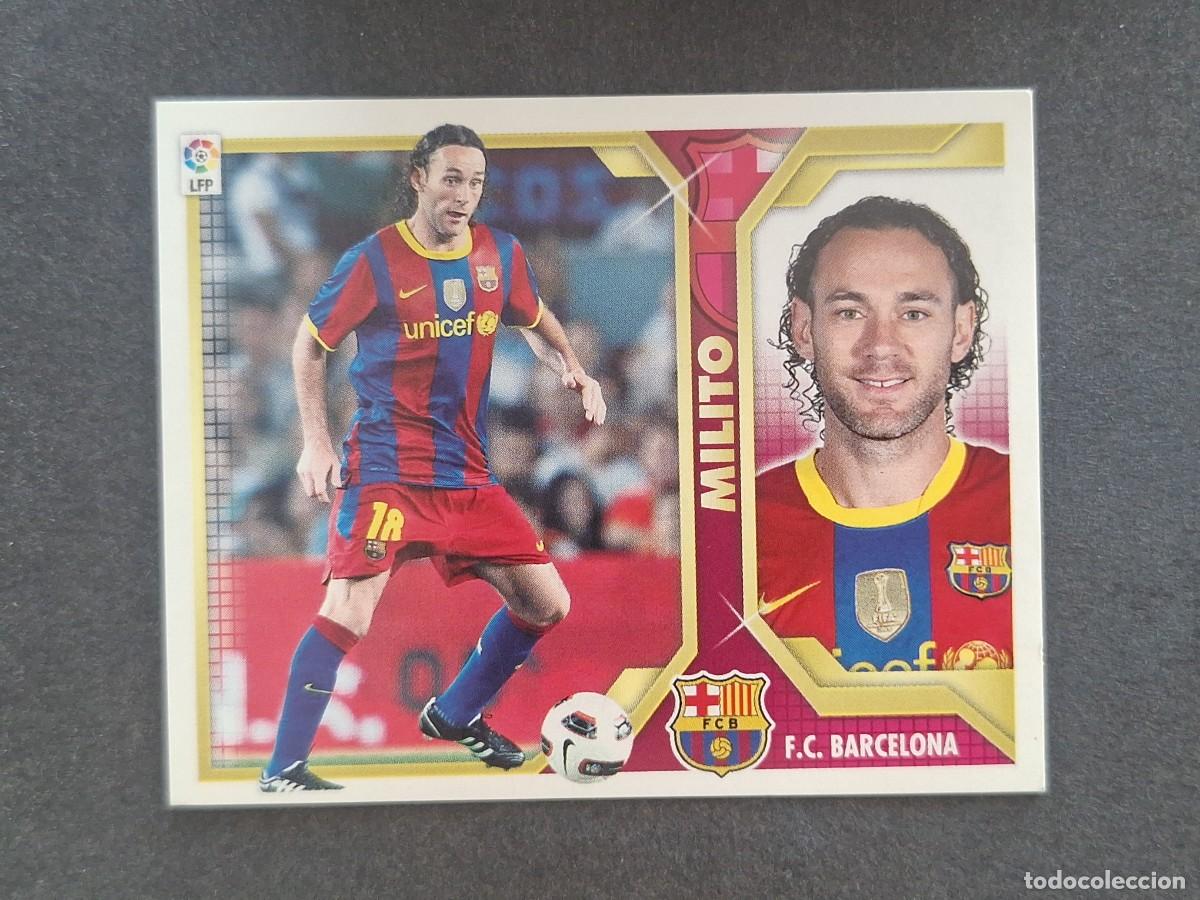 Figurine di Calcio: MILITO F. C. BARCELONA LIGA ESTE 2011 2012 11 12 NUNCA PEGADO SIN PEGAR
