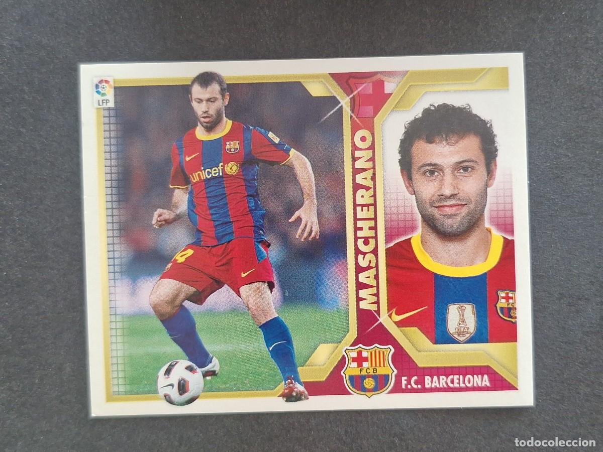 Cromos de f&uacute;tbol: MASCHERANO F. C. BARCELONA LIGA ESTE 2011 2012 11 12 NUNCA PEGADO SIN PEGAR