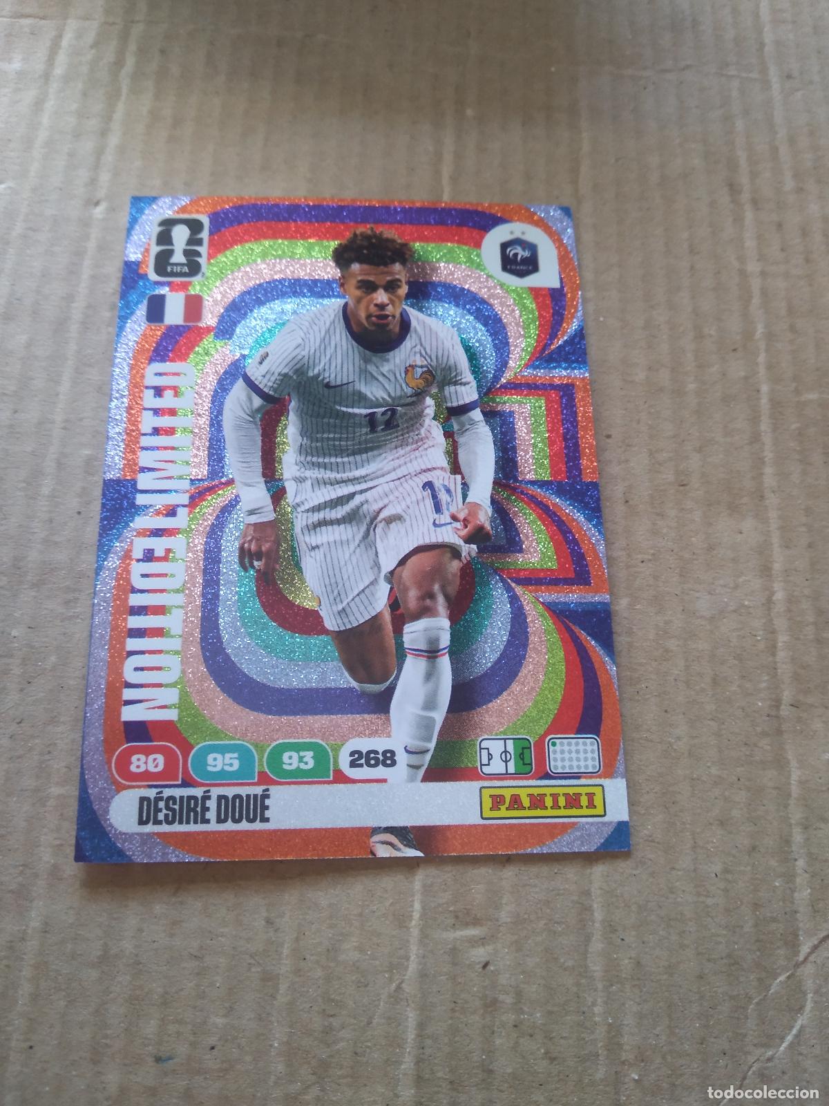 Cromos de f&uacute;tbol: DOUE ROOKIE FRANCIA EDICION LIMITADA CROMO FUTBOL PANINI ADRENALYN MUNDIAL 2026 WORLD CUP