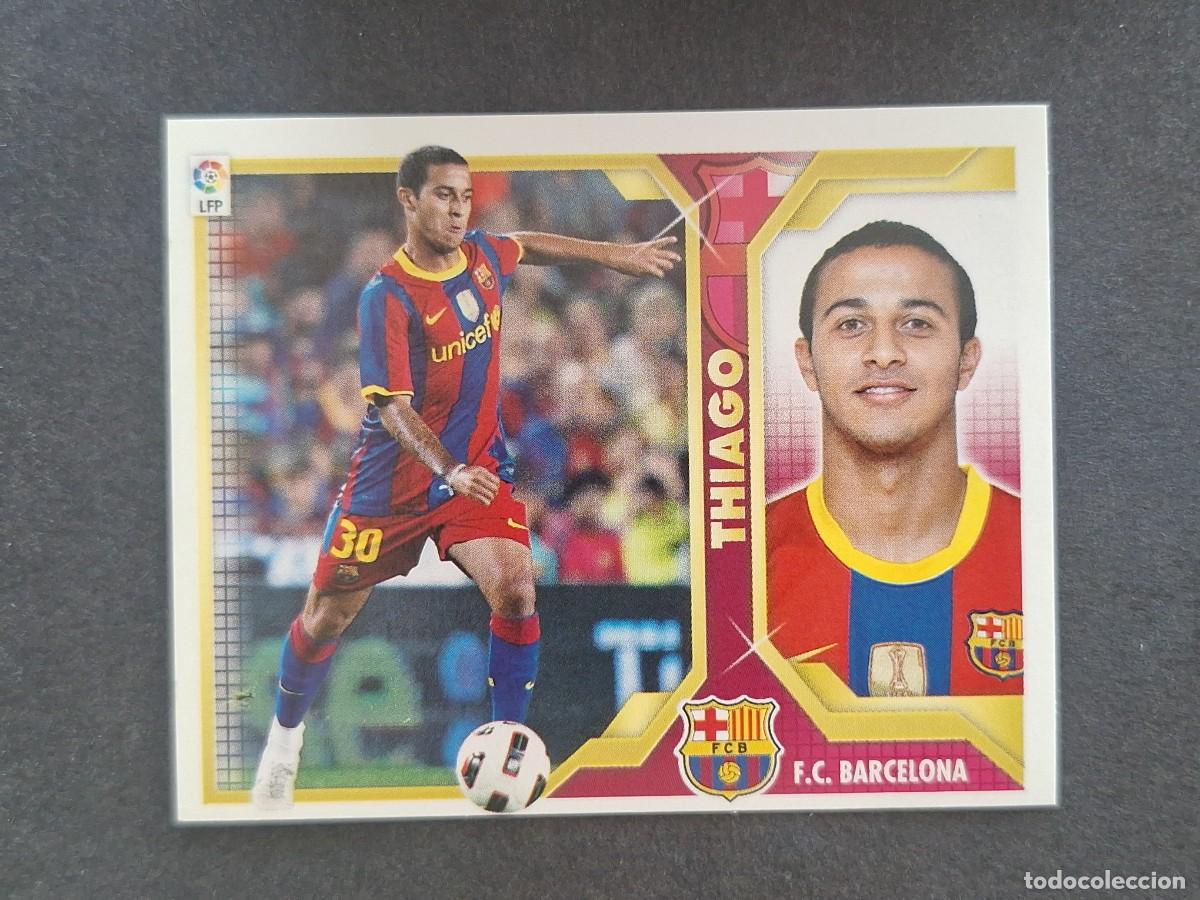Cromos de f&uacute;tbol: THIAGO F. C. BARCELONA LIGA ESTE 2011 2012 11 12 NUNCA PEGADO SIN PEGAR