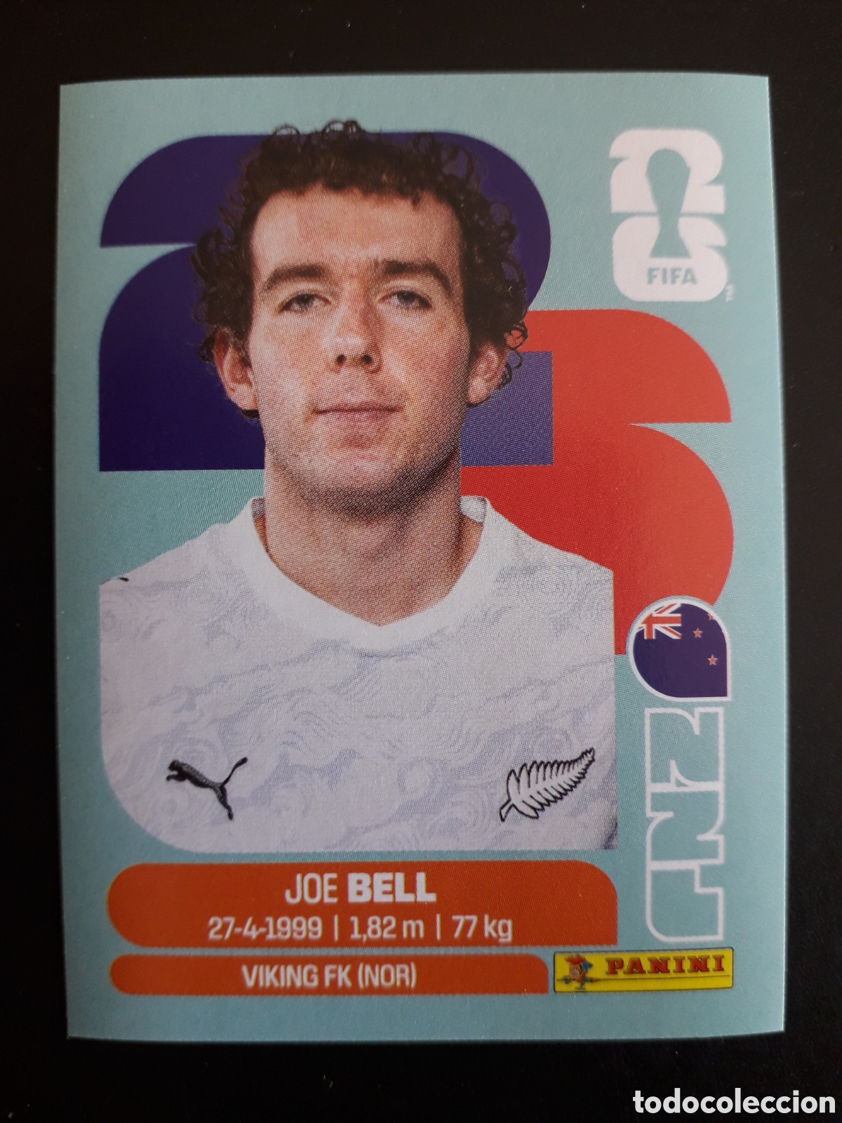 Figurine di Calcio: BELL NUEVA ZELANDA NZL 10 MUNDIAL F&Uacute;TBOL 2026 FIFA WORLD CUP PANINI SIN PEGAR PEDIDO M&Iacute;NIMO 3&euro;