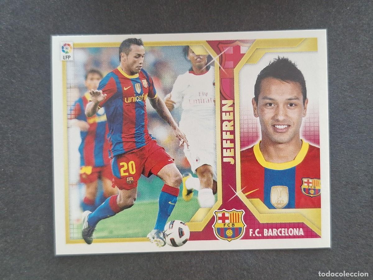 Figurine di Calcio: JEFFREN F. C. BARCELONA LIGA ESTE 2011 2012 11 12 NUNCA PEGADO SIN PEGAR