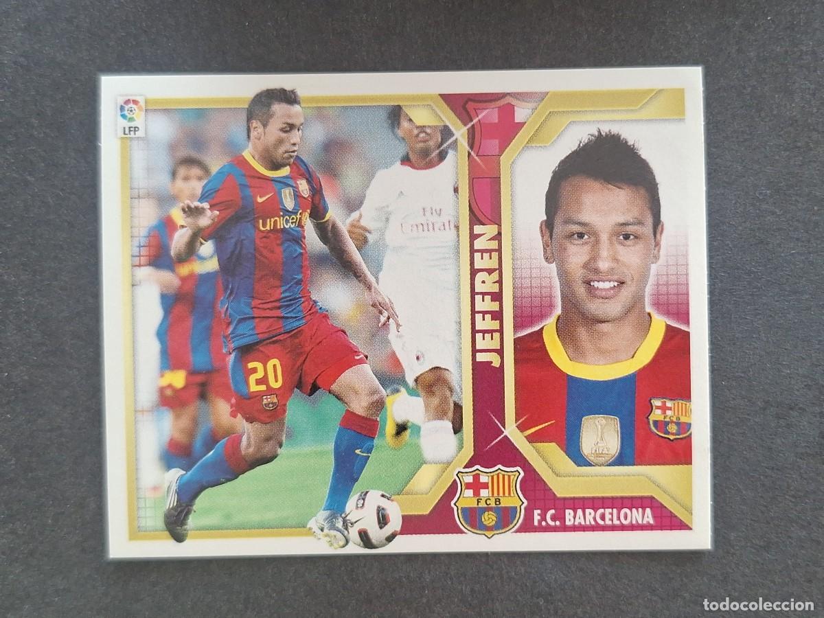 Figurine di Calcio: JEFFREN F. C. BARCELONA LIGA ESTE 2011 2012 11 12 NUNCA PEGADO SIN PEGAR