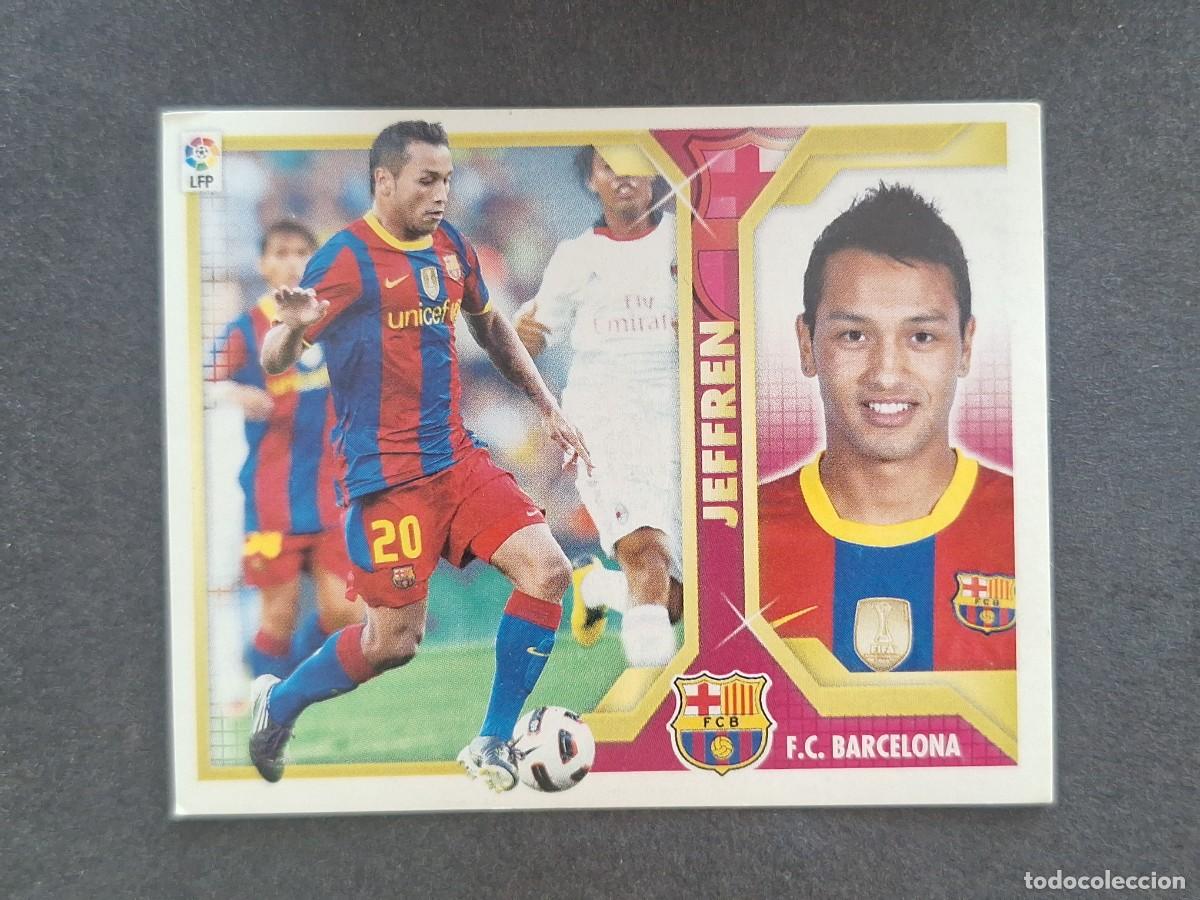 Figurine di Calcio: JEFFREN F. C. BARCELONA LIGA ESTE 2011 2012 11 12 NUNCA PEGADO SIN PEGAR