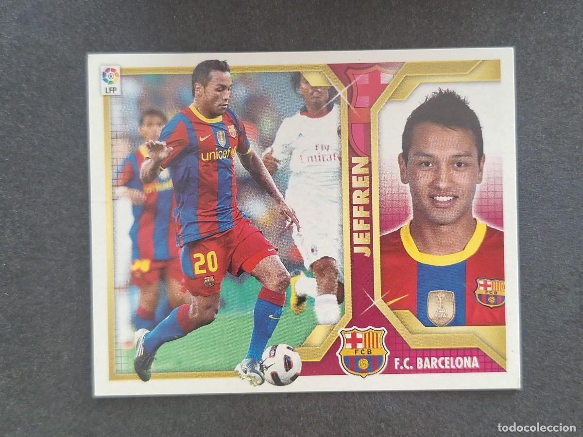 Figurine di Calcio: JEFFREN F. C. BARCELONA LIGA ESTE 2011 2012 11 12 NUNCA PEGADO SIN PEGAR
