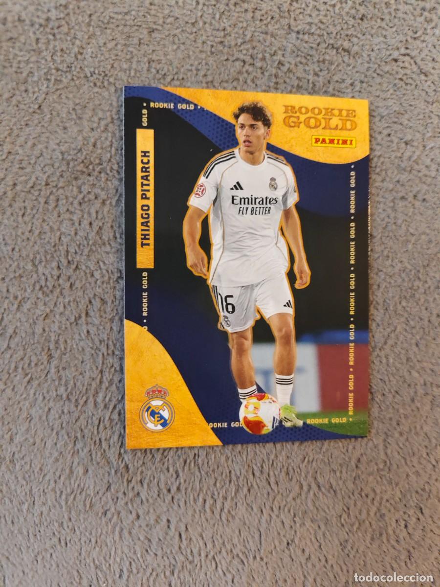 Figurine di Calcio: RG 59 PANINI CLUB REAL MADRID 25 26 THIAGO PITARCH ROOKIE GOLD 2025 2026
