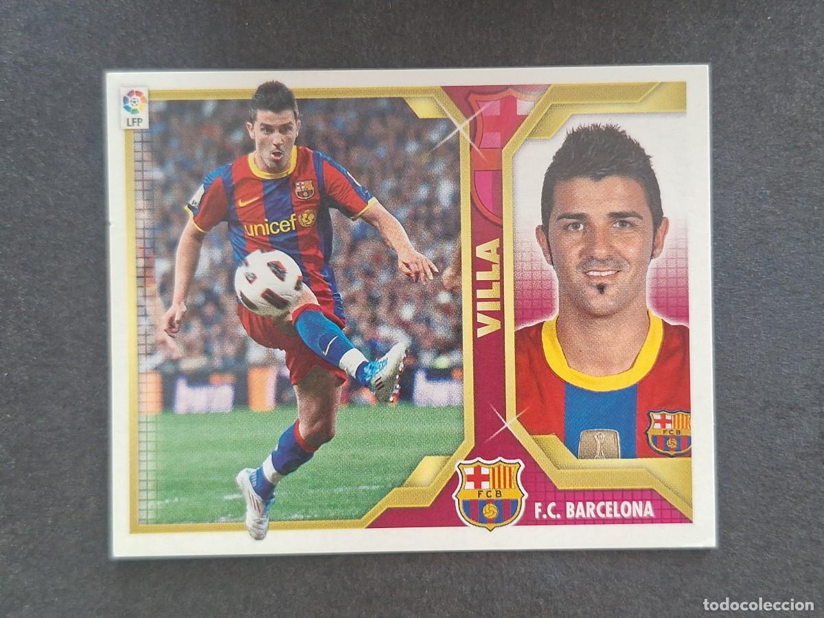Figurine di Calcio: VILLA F. C. BARCELONA LIGA ESTE 2011 2012 11 12 NUNCA PEGADO SIN PEGAR