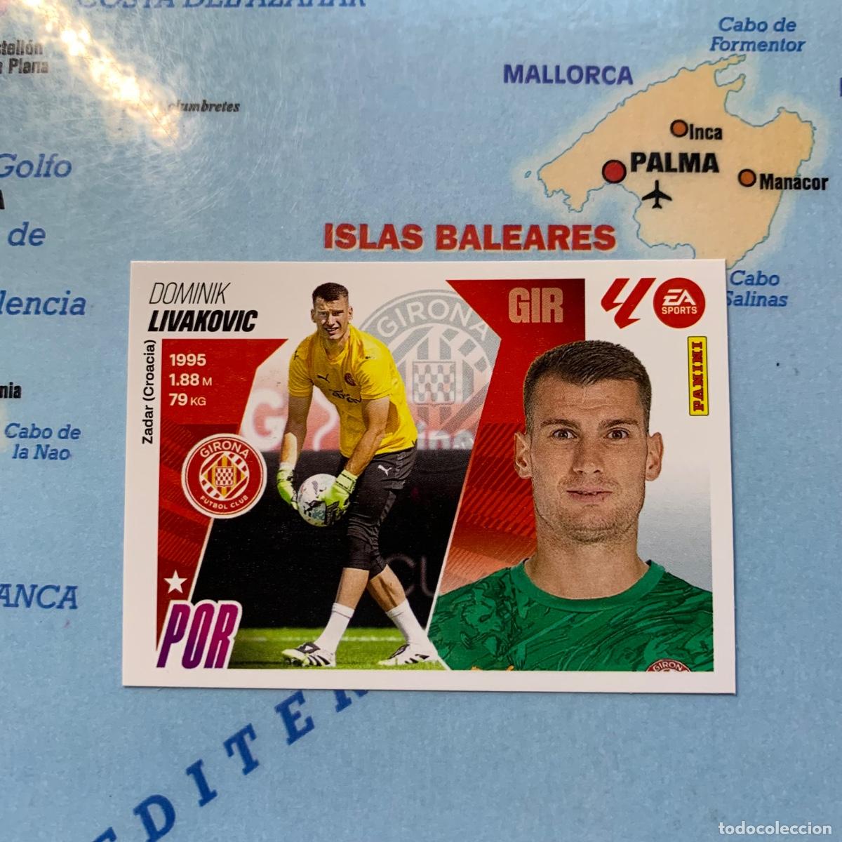 Cromos de f&uacute;tbol: Livakovic &uacute;ltimo fichaje n&uacute;mero 59 Del Girona cromo liga este 25-26 2025-2026