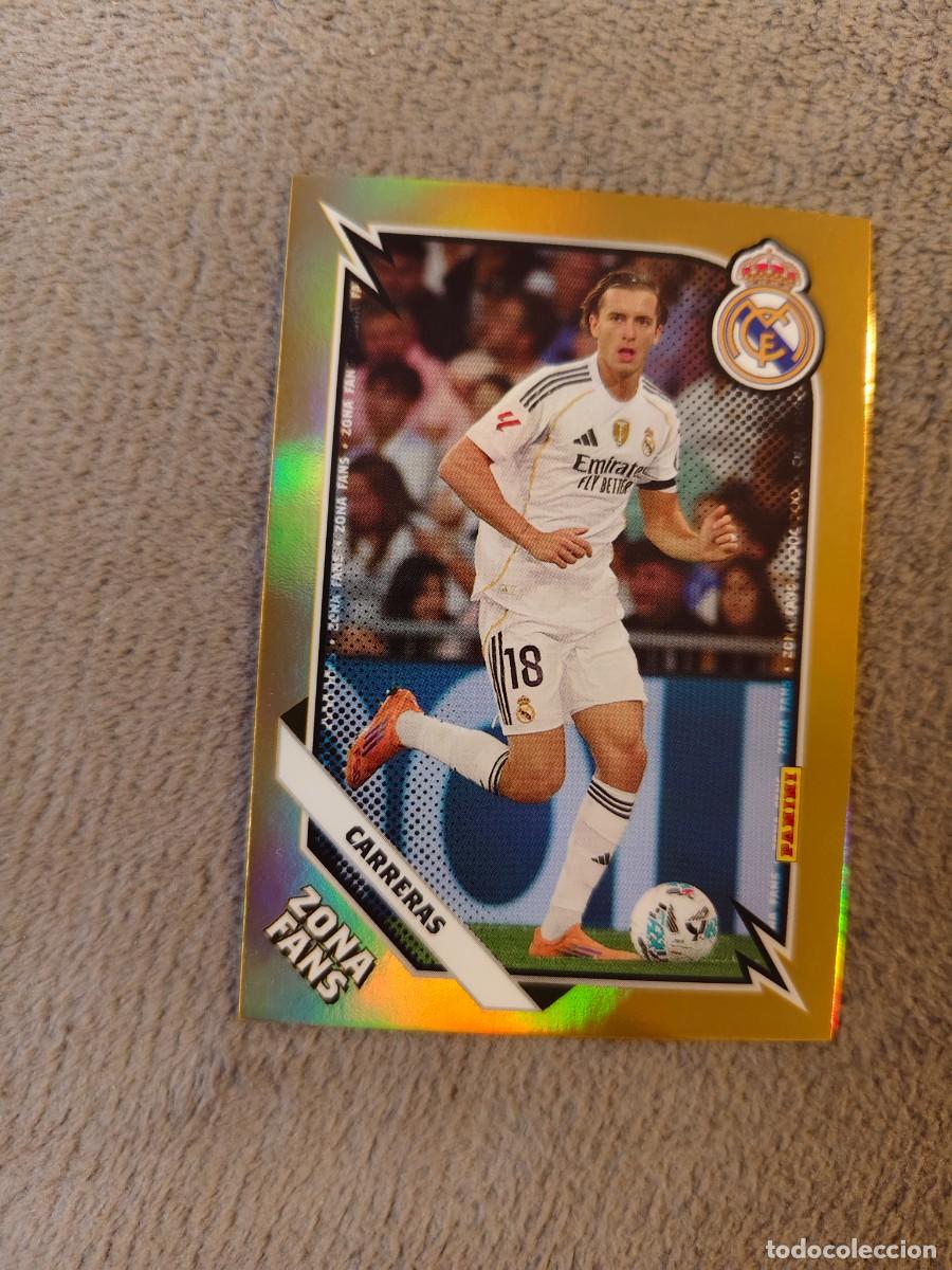 Cromos de f&uacute;tbol: KO 35 PANINI CLUB REAL MADRID 25 26 CARRERAS * ZONA FANS GOLD KROMIX 2025 2026