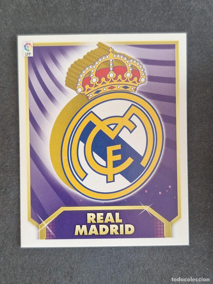 Cromos de f&uacute;tbol: ESCUDO REAL MADRID LIGA ESTE 2011 2012 11 12 NUNCA PEGADO SIN PEGAR