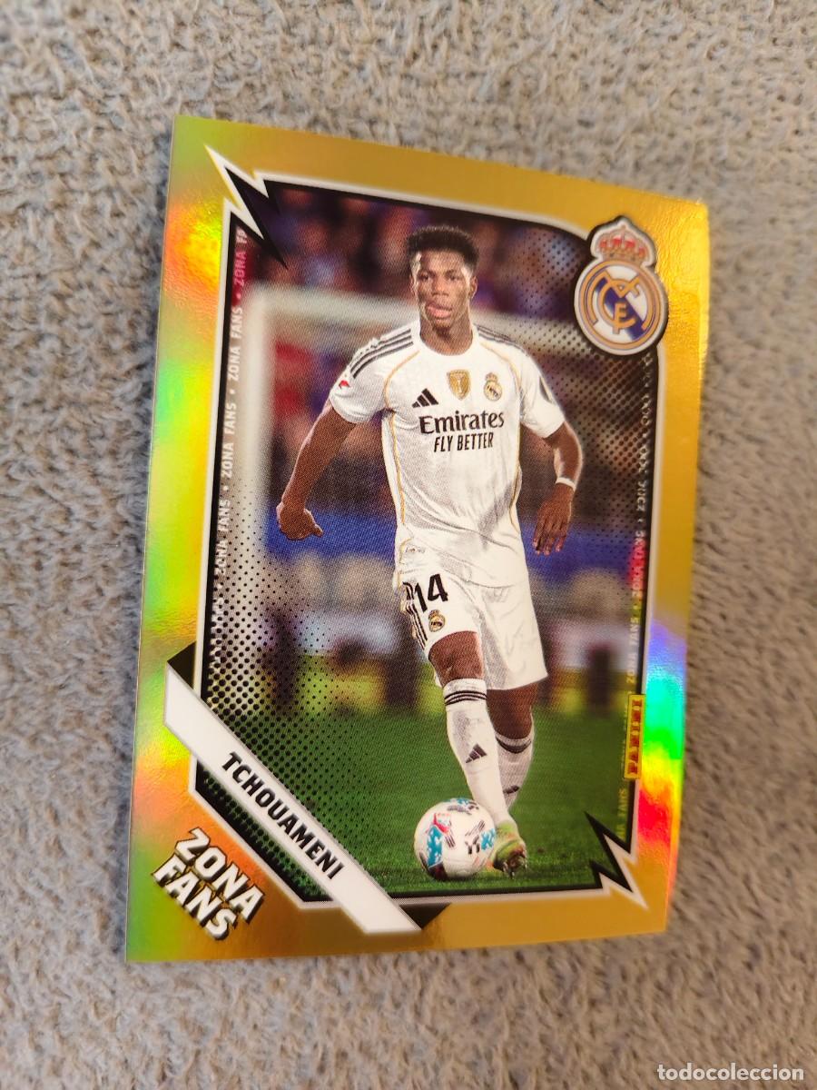 Cromos de Futebol: KO 36 PANINI CLUB REAL MADRID 25 26 TCHOUAMENI * ZONA FANS GOLD KROMIX 2025 2026