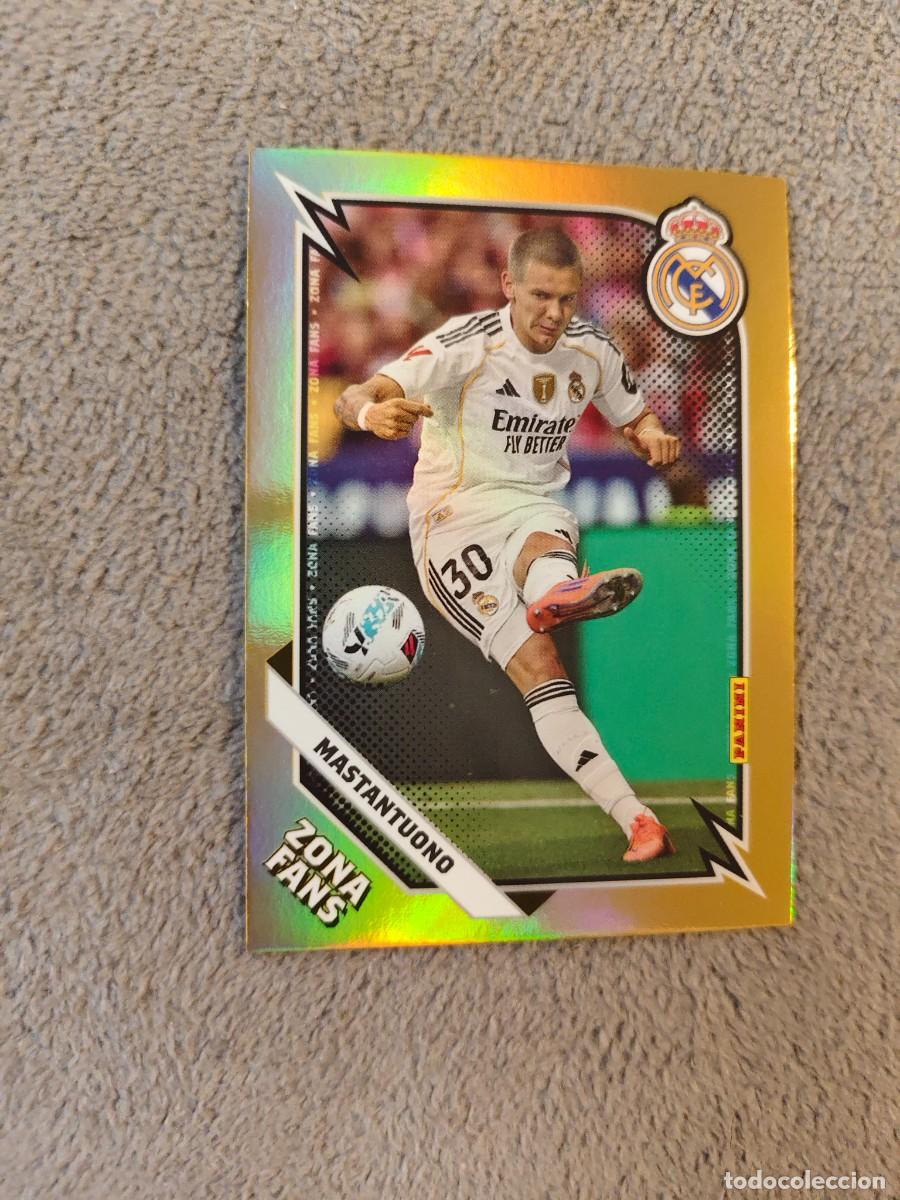 Cromos de Futebol: KO 40 PANINI CLUB REAL MADRID 25 26 MASTANTUONO * ZONA FANS GOLD KROMIX 2025 2026