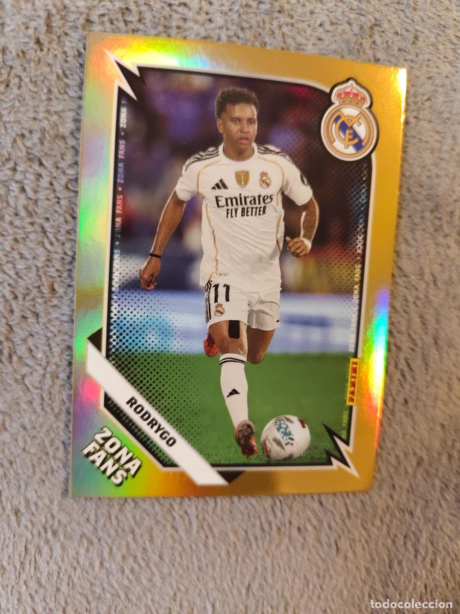 Cromos de Futebol: KO 43 PANINI CLUB REAL MADRID 25 26 RODRYGO * ZONA FANS GOLD KROMIX 2025 2026