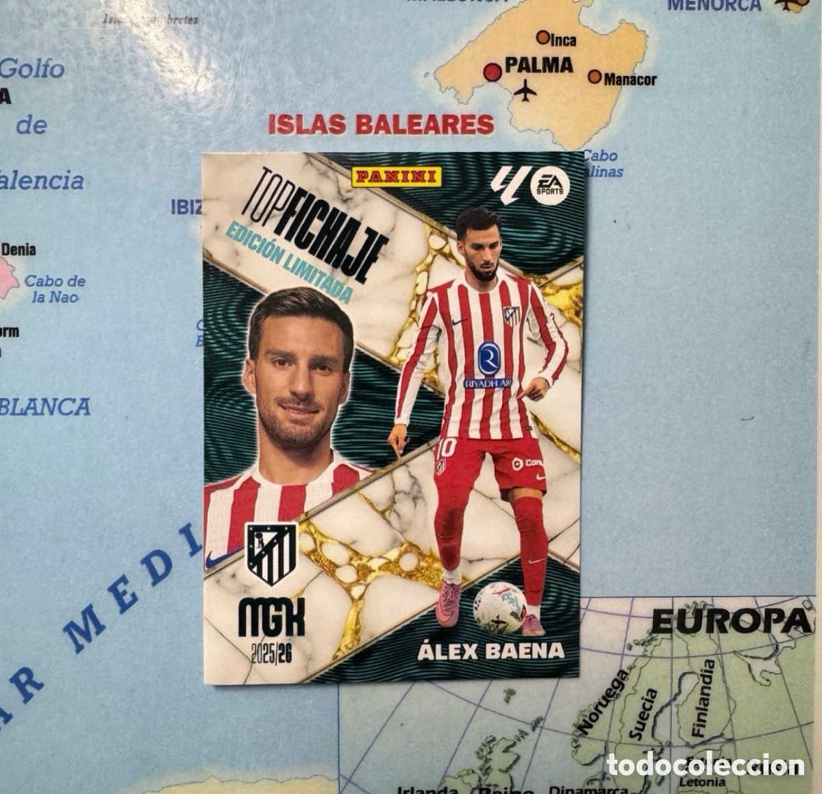Cromos de Futebol: Alex Baena edici&oacute;n limitada Top Fichaje Del Atl&eacute;tico de Madrid Megacracks 25-26 2025-2026