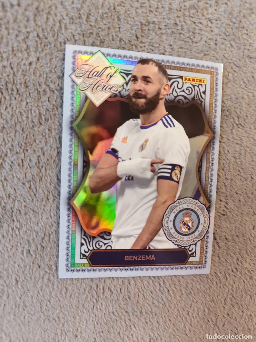 Cromos de Futebol: HH 09 PANINI CLUB REAL MADRID 25 26 BENZEMA * HALL OF H&Eacute;ROES 2025 2026
