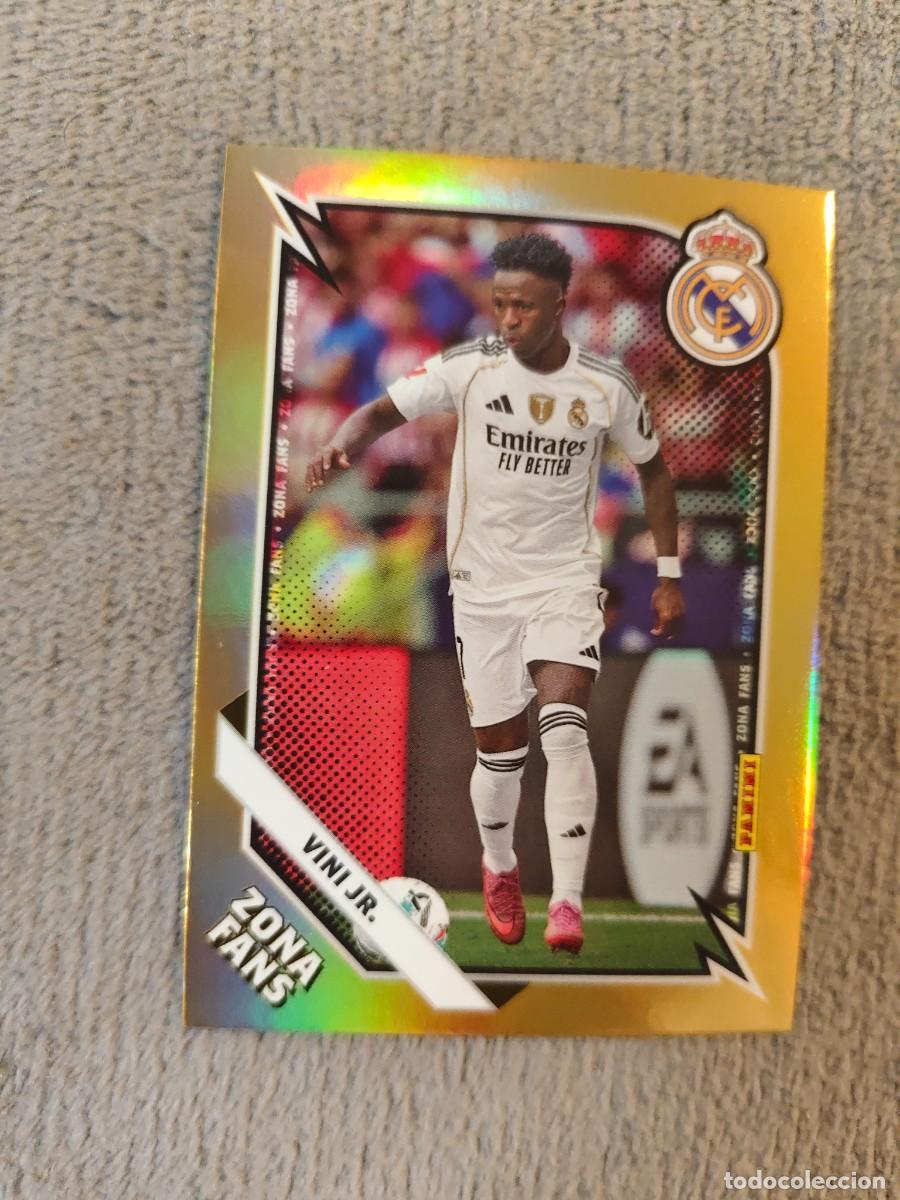 Cromos de f&uacute;tbol: KO 44 PANINI CLUB REAL MADRID 25 26 VINI JR. * ZONA FANS GOLD KROMIX 2025 2026