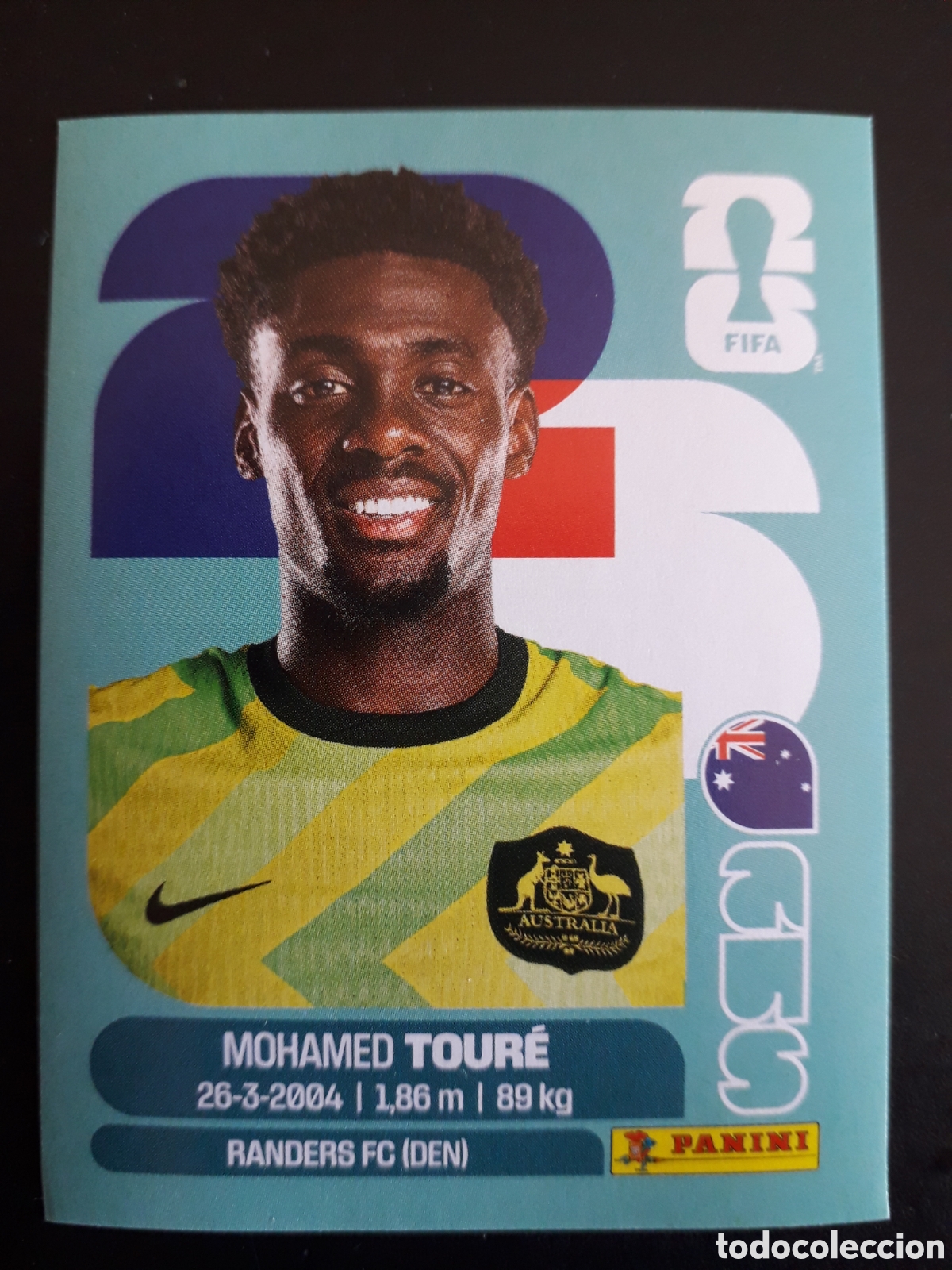 Cromos de f&uacute;tbol: TOUR&Eacute; AUSTRALIA AUS 20 MUNDIAL F&Uacute;TBOL 2026 FIFA WORLD CUP PANINI SIN PEGAR PEDIDO M&Iacute;NIMO 3&euro;