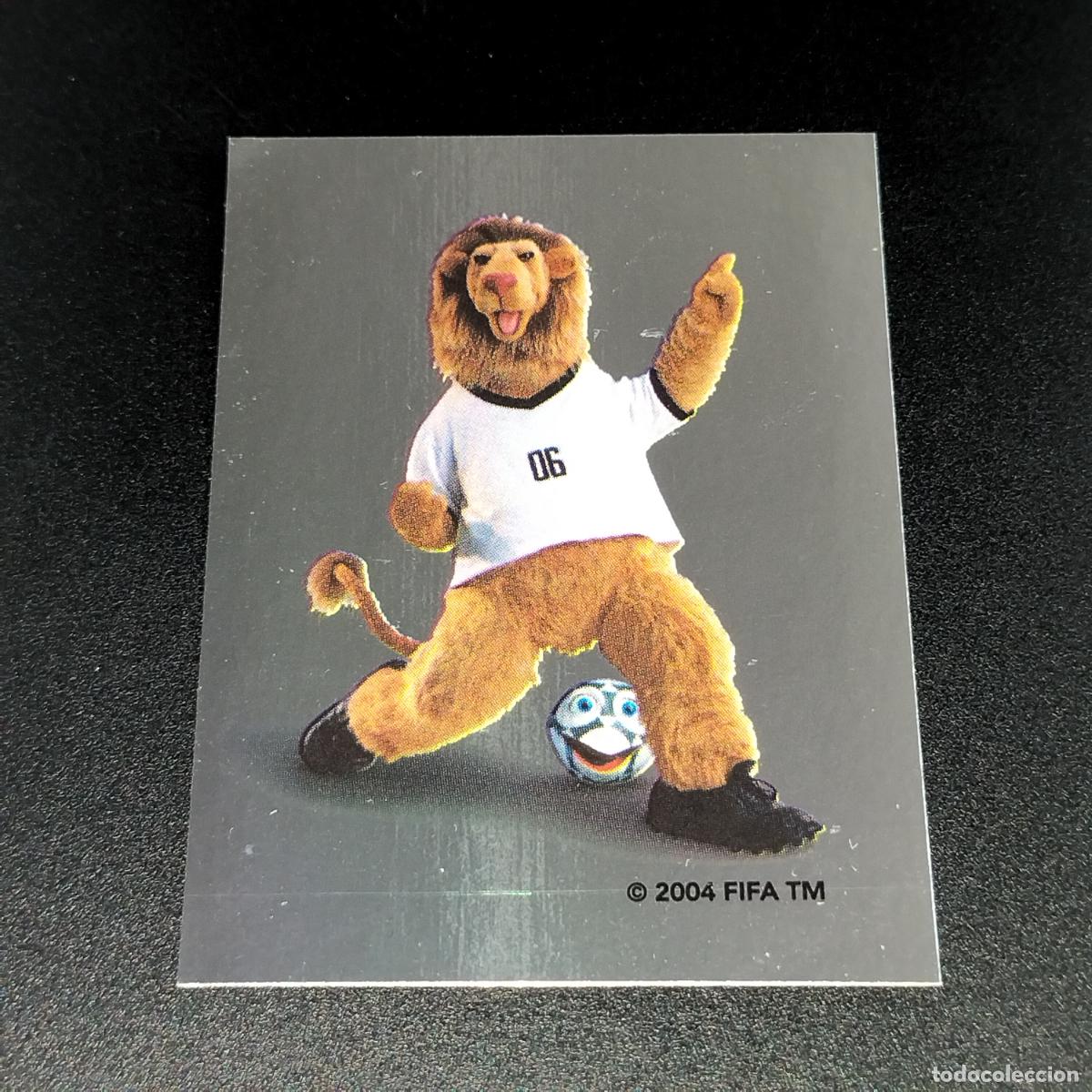 Cromos de f&uacute;tbol: 2 LOGO MASCOTA CROMOS FIFA WORLD CUP GERMANY 2006 MUNDIAL ALEMANIA PANINI