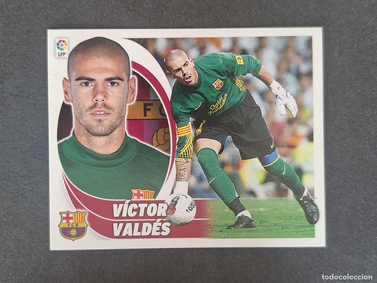 Cromos de f&uacute;tbol: VICTOR VALDES F. C. BARCELONA LIGA ESTE 2012 2013 12 13 NUNCA PEGADO SIN PEGAR