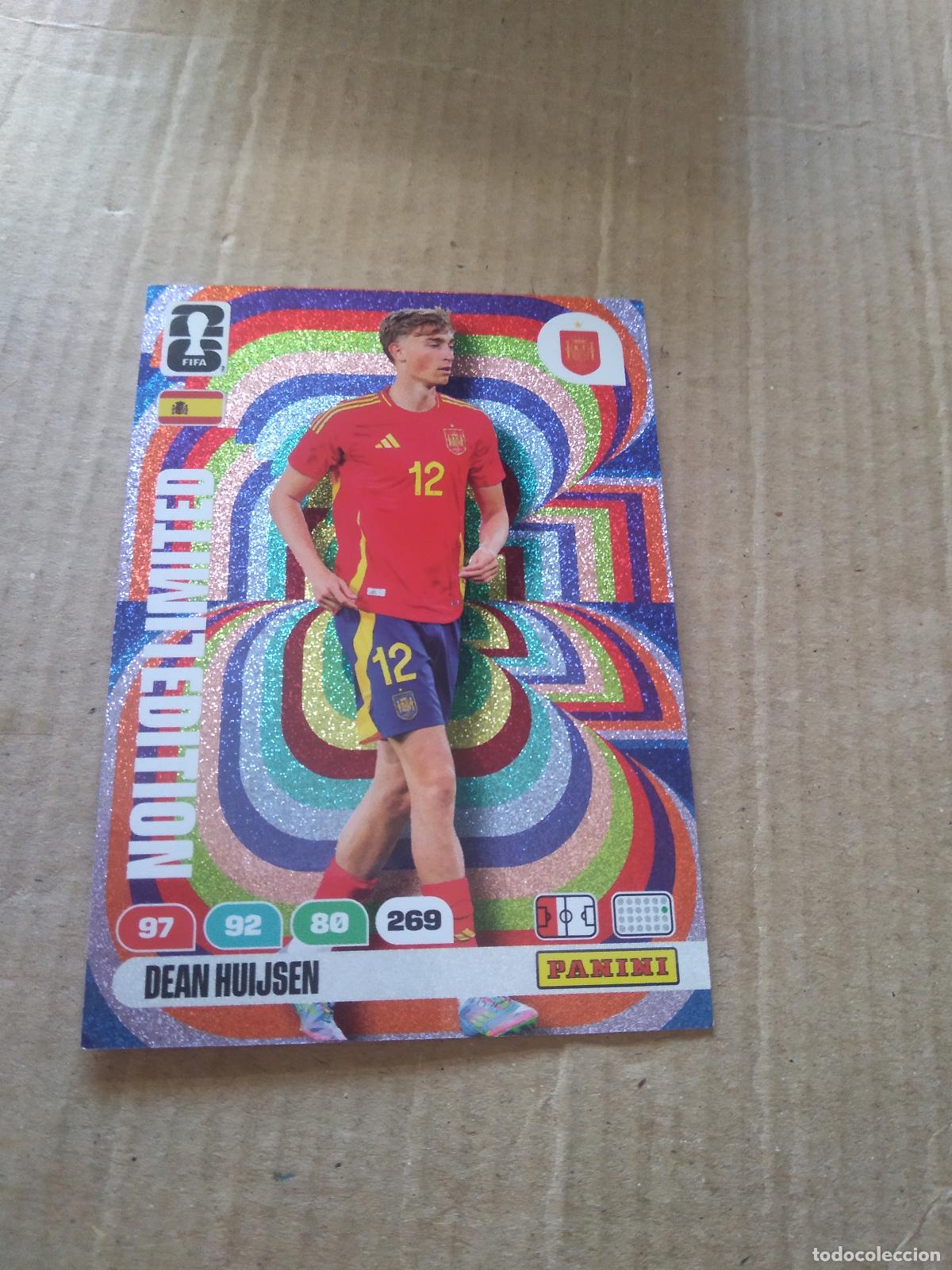 Cromos de f&uacute;tbol: HUIJSEN ROOKIE ESPA&Ntilde;A EDICION LIMITADA CROMO FUTBOL PANINI ADRENALYN MUNDIAL 2026 WORLD CUP